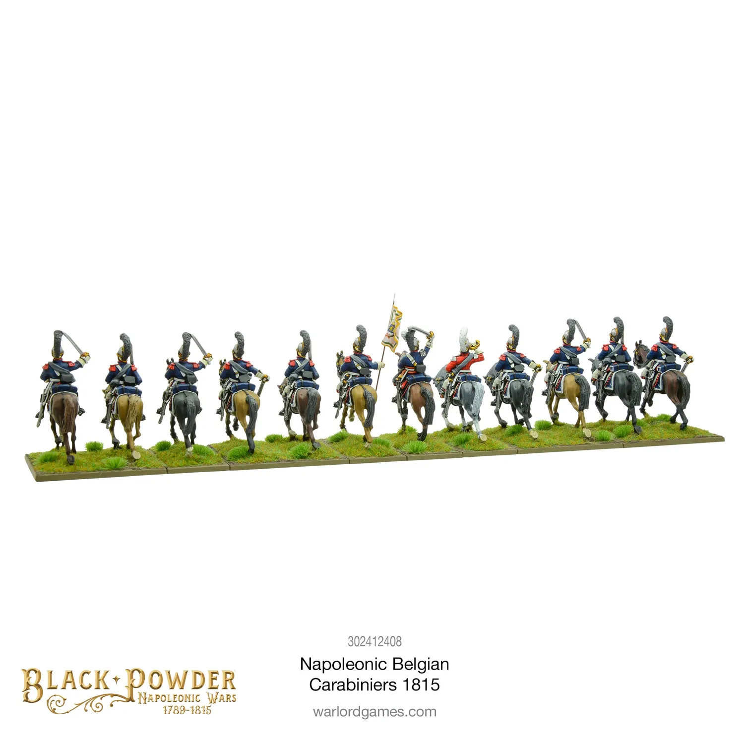 Bolt Action Carabiniers belges 1815 figurines cavalerie x12