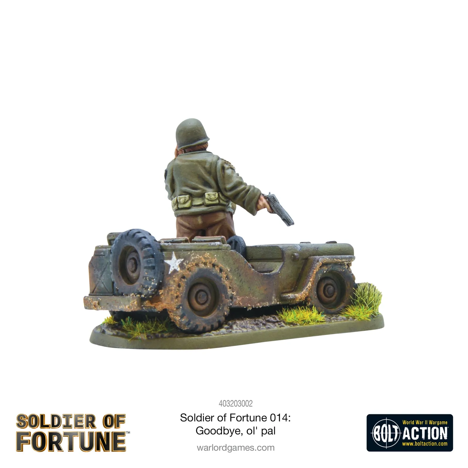 Bolt Action Soldier of Fortune 014 Goodbye Ol' Pal figurine diorama résine