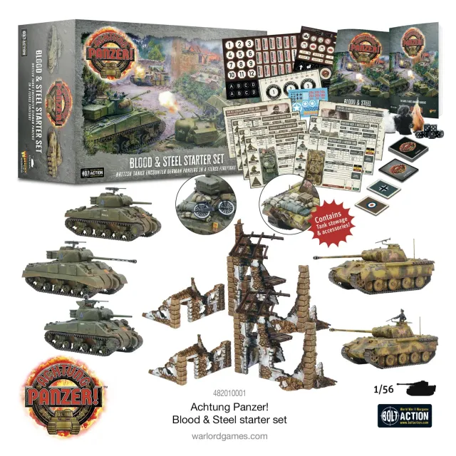 Bolt Action Achtung Panzer! Blood & Steel starter set jeu de chars