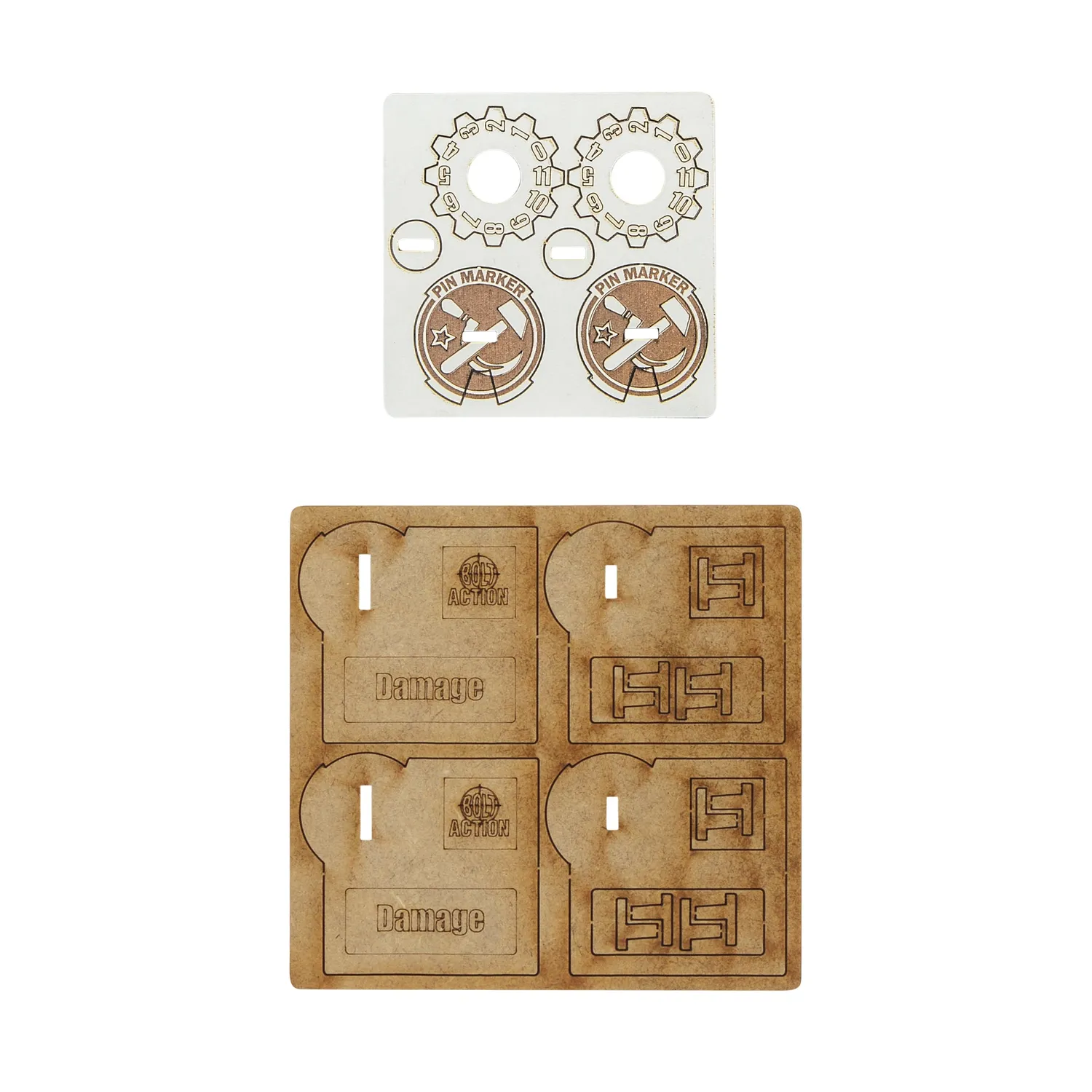 Bolt Action marqueurs véhicule MDF soviétique lot de 2