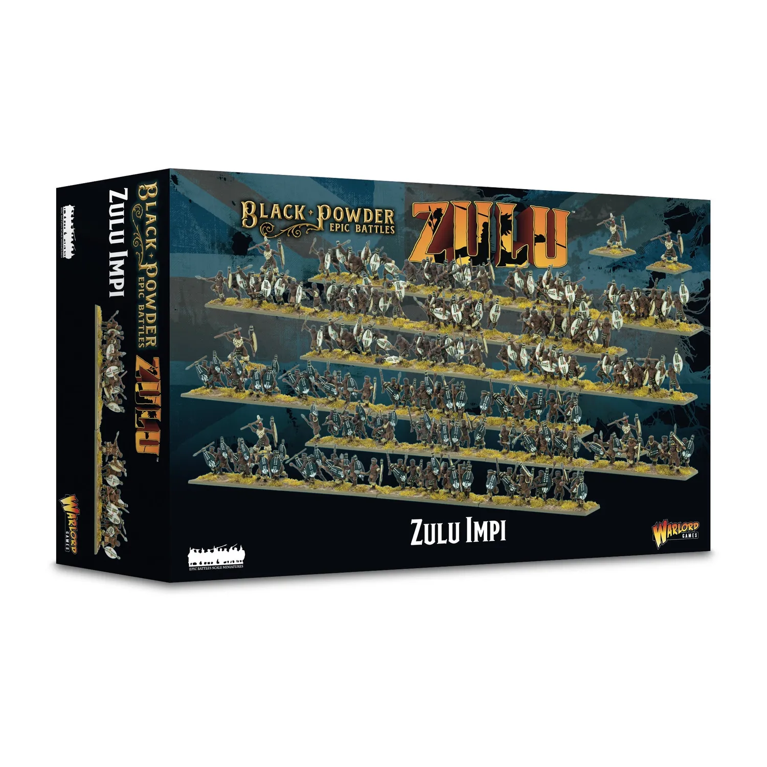 Bolt Action Black Powder Epic Battles Zulu Zulu Impi Brigade figurines plastique