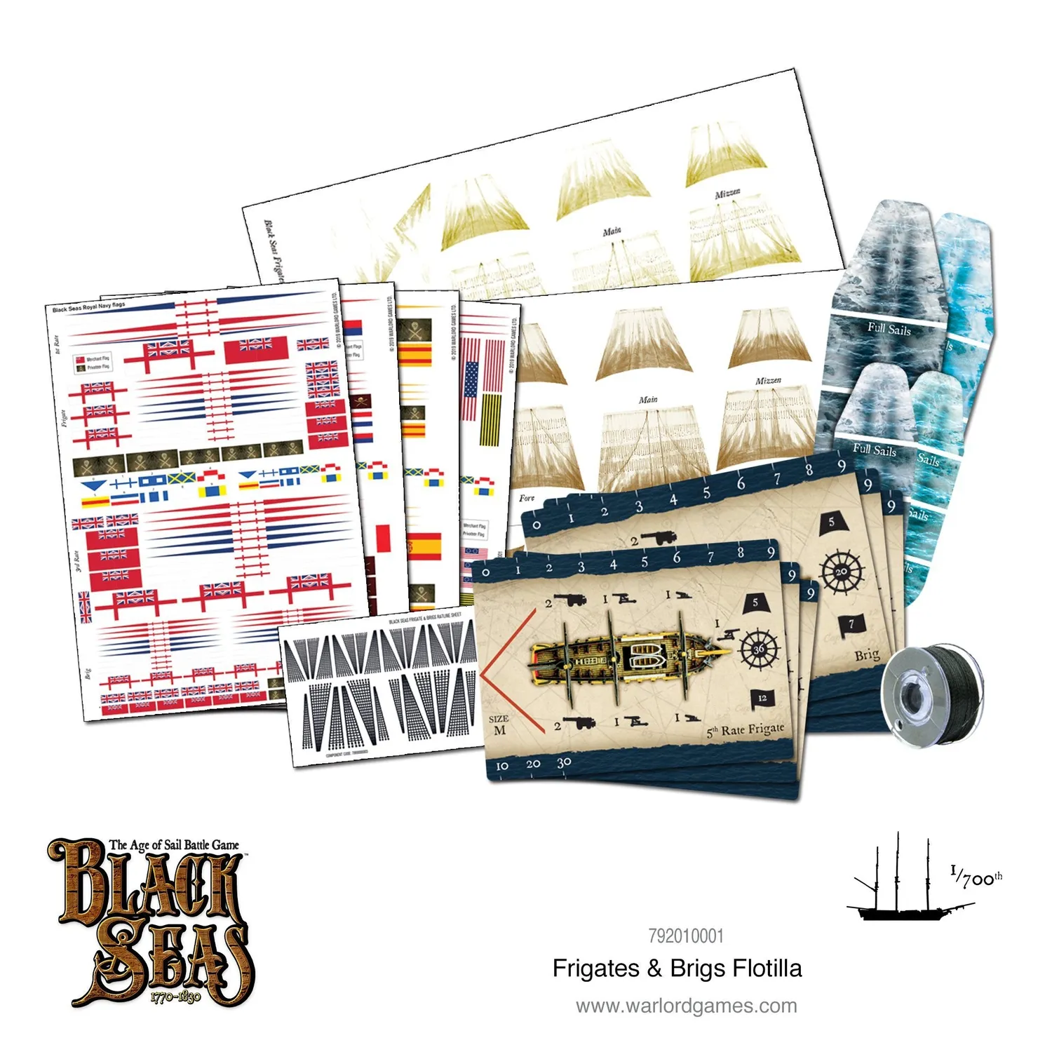 Black Seas Frigates & Brigs Flottille navires plastique