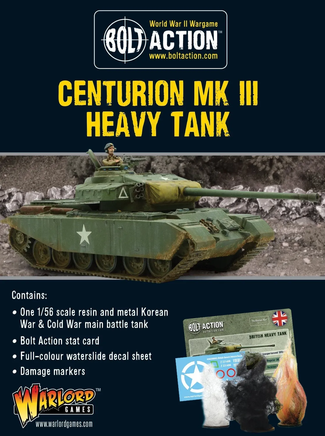 Bolt Action Centurion Mk III char lourd résine