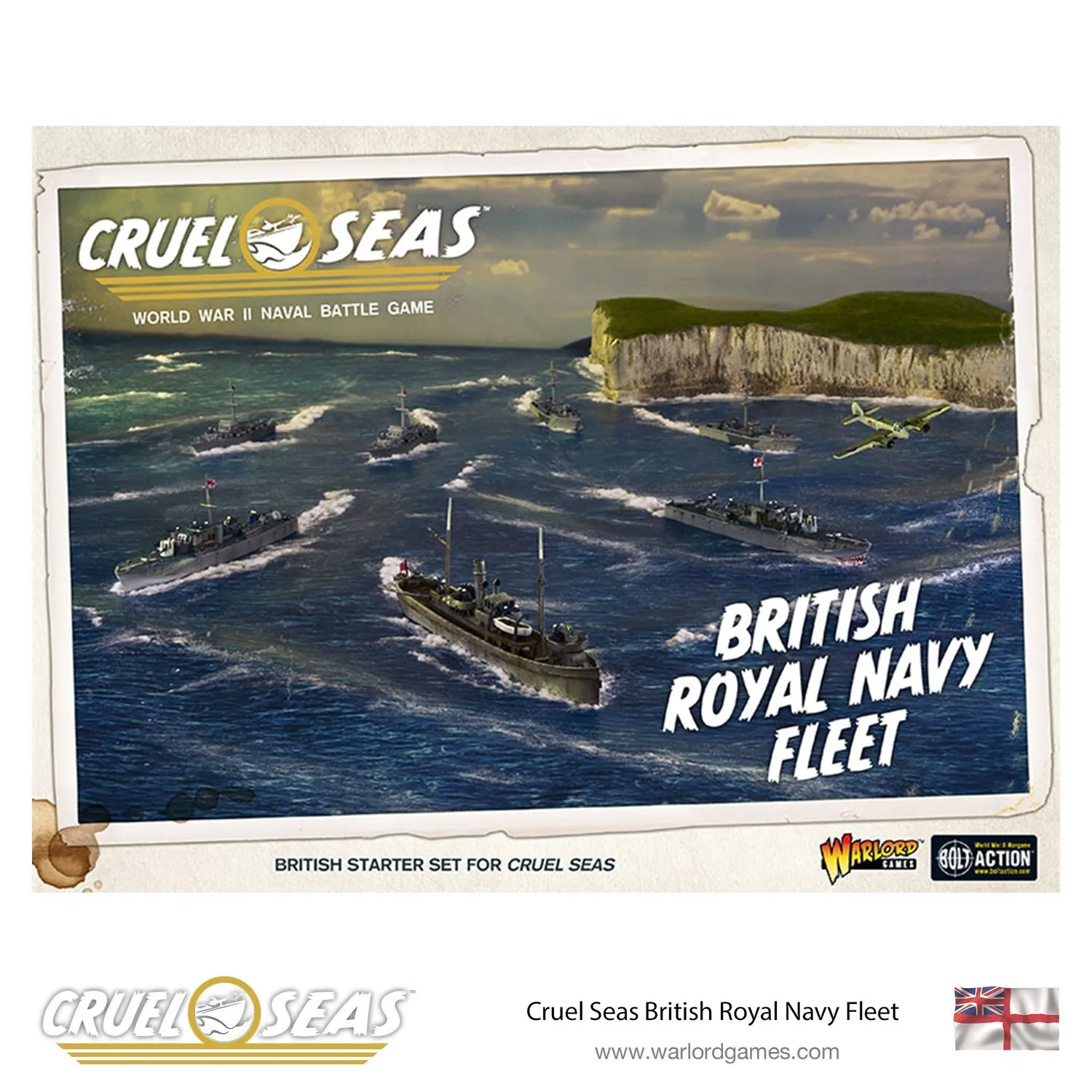 Warlord Games Cruel Seas Royal Navy Fleet coffret bateaux 1/300