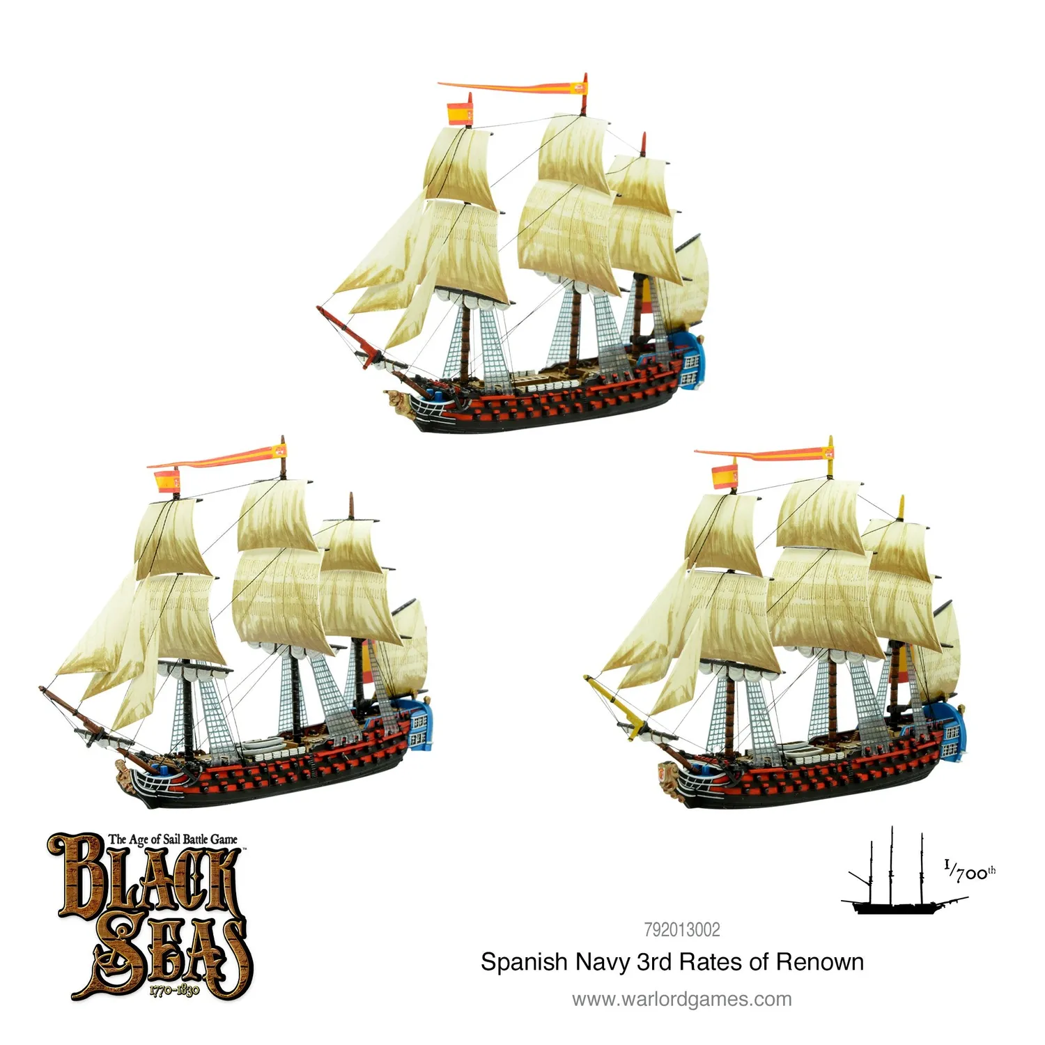 Black Seas Spanish Navy 3rd Rates of Renown navires espagnols