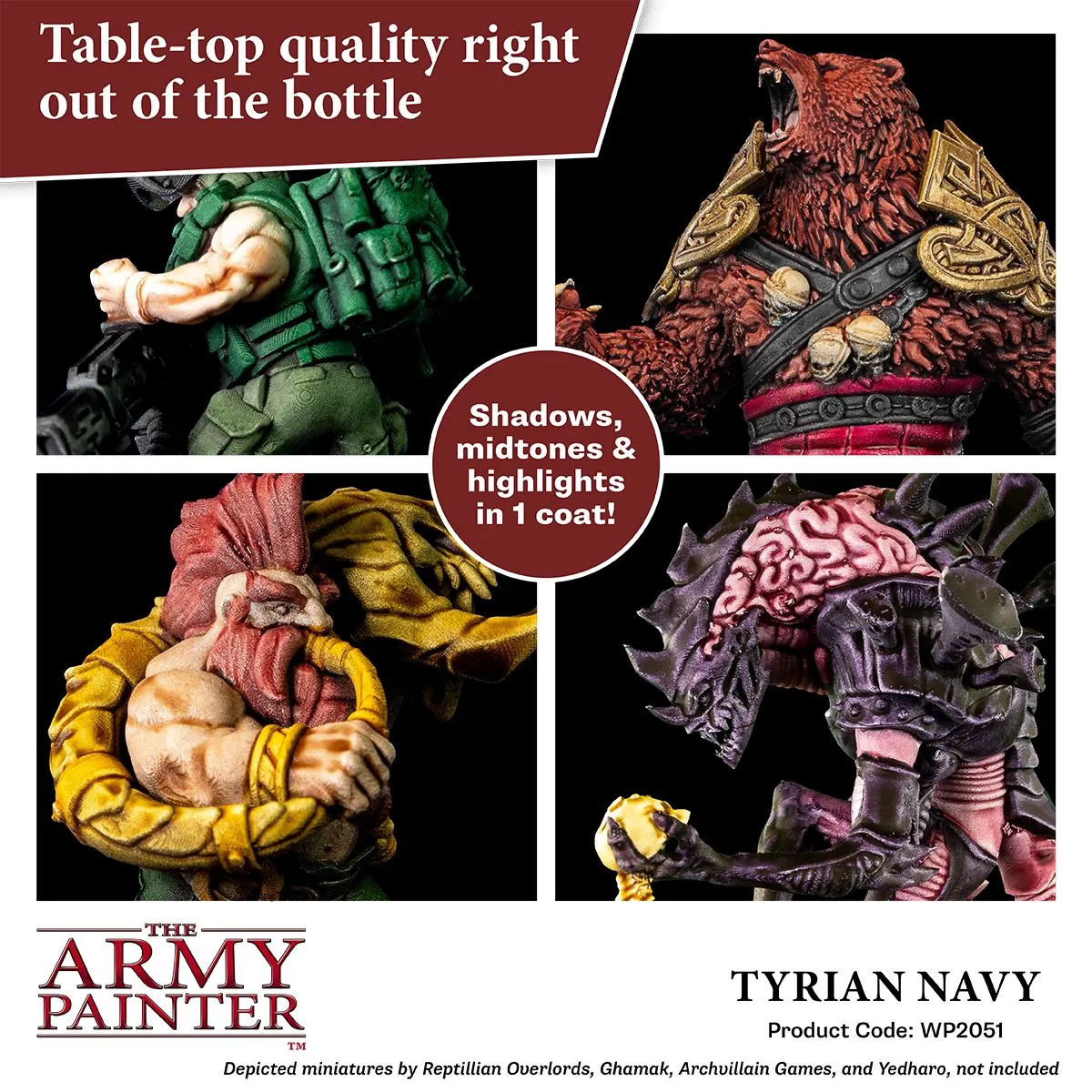 Army Painter Speedpaint Tyrian Navy peinture bleu