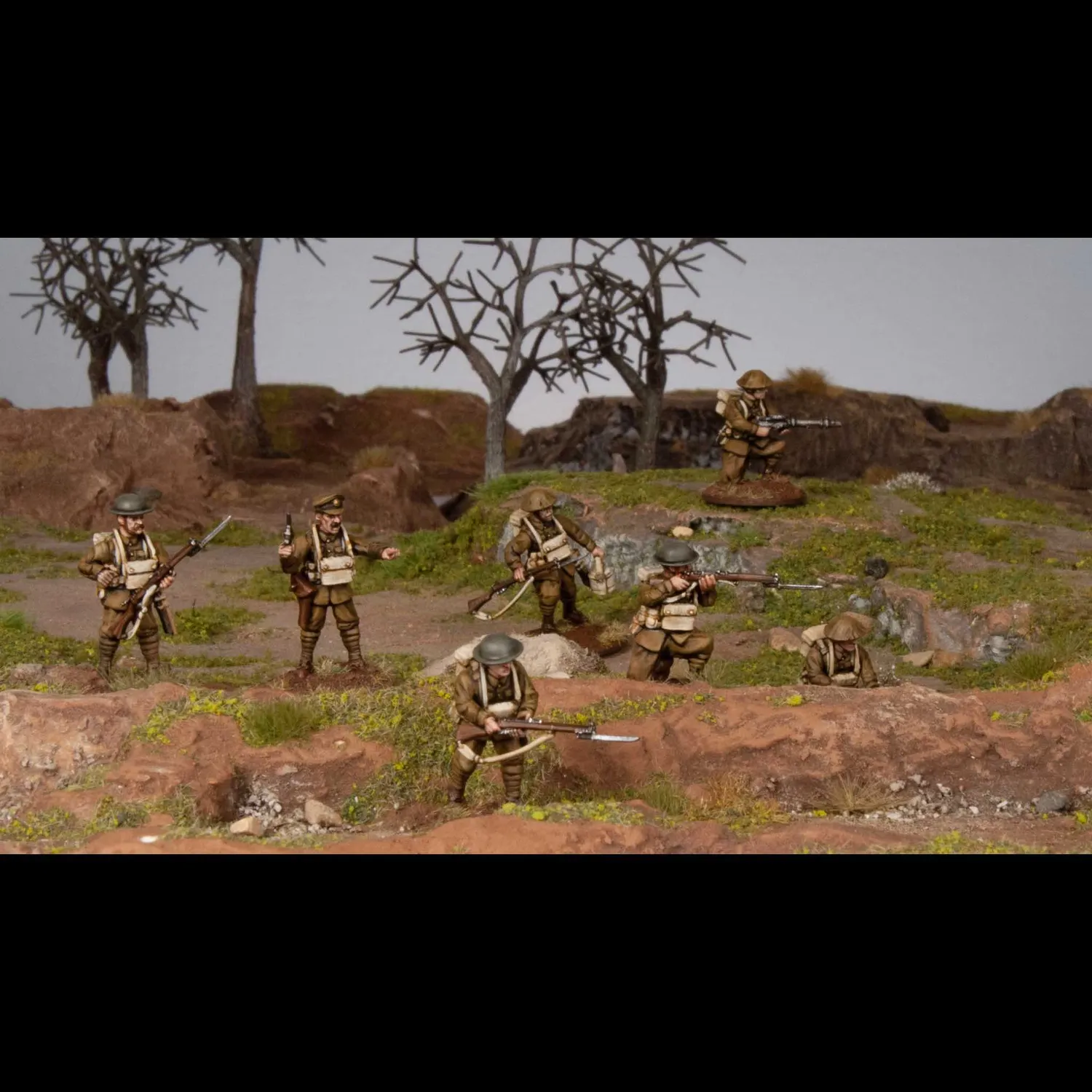 Des Tranchées aux Barricades Infanterie Britannique 1916-1918 figurines 30 pcs