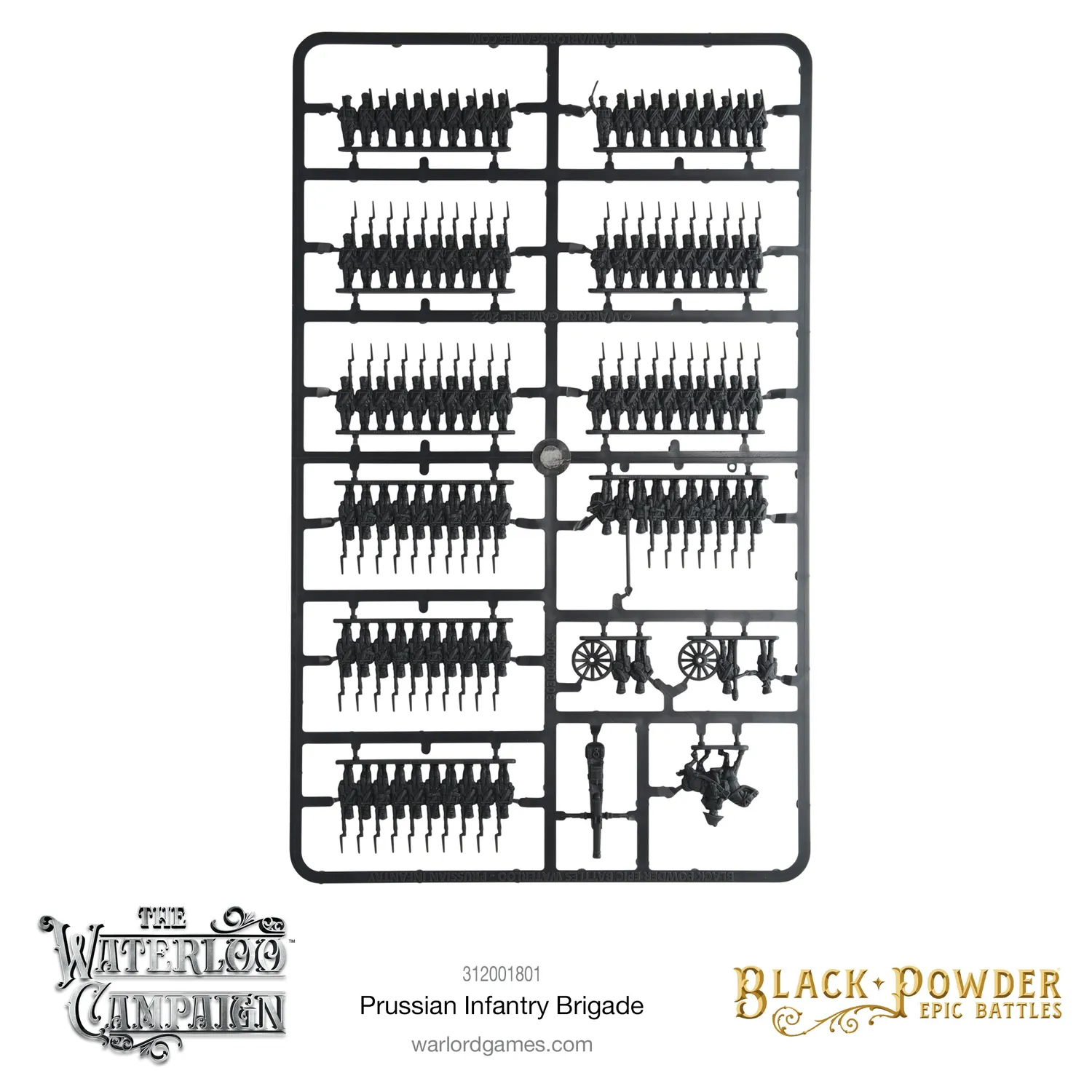 Bolt Action Black Powder Epic Battles Waterloo Prussian Infantry Brigade plastique