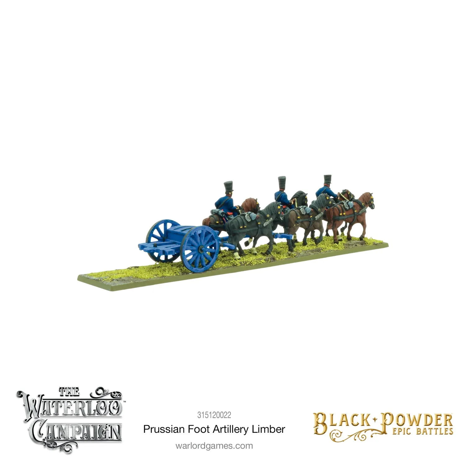 Bolt Action Black Powder Epic Battles Napoleonic Prussian Foot Artillery Limber attelage résine Default