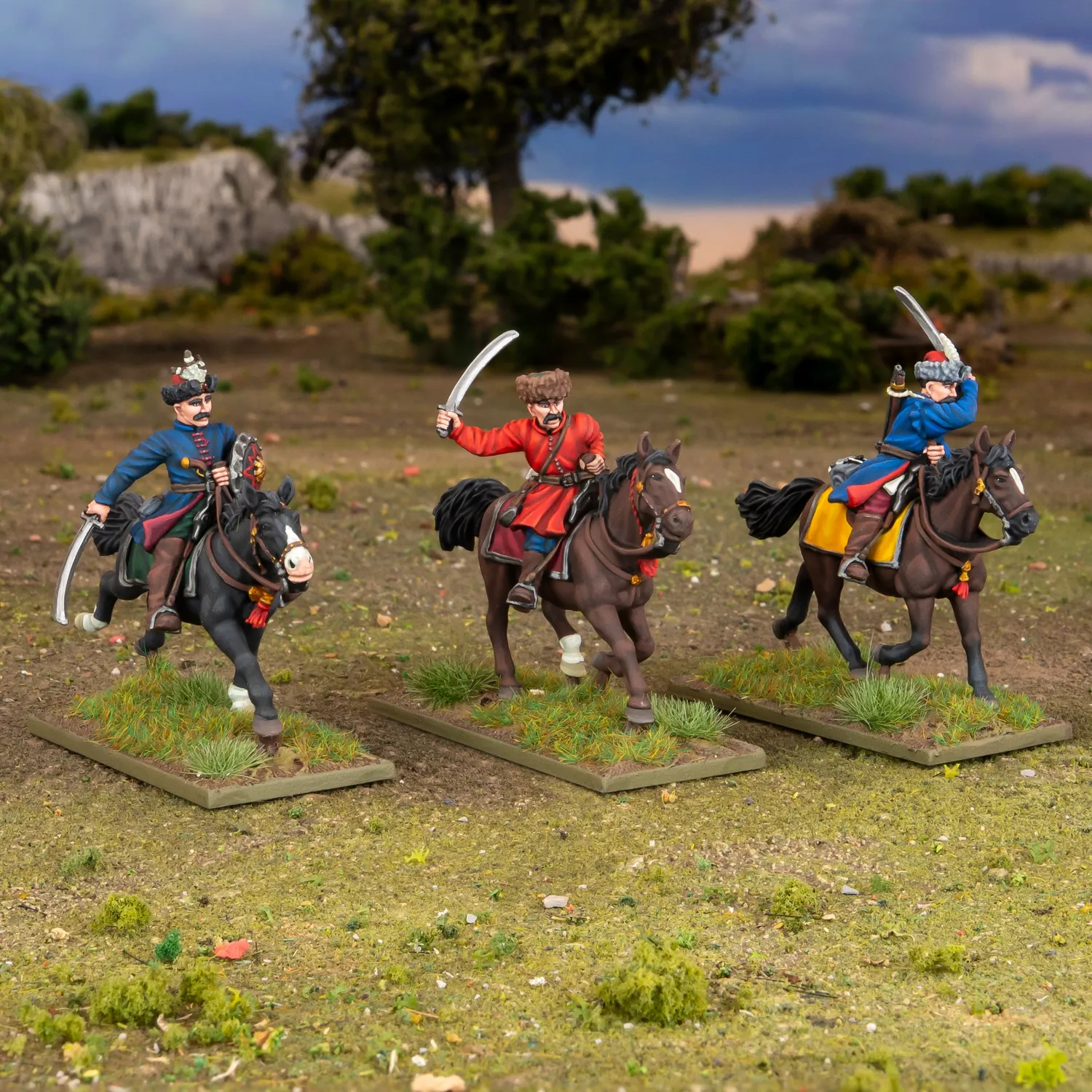 Pike & Shotte Polish-Lithuanian Levy Cavalry figurines x3