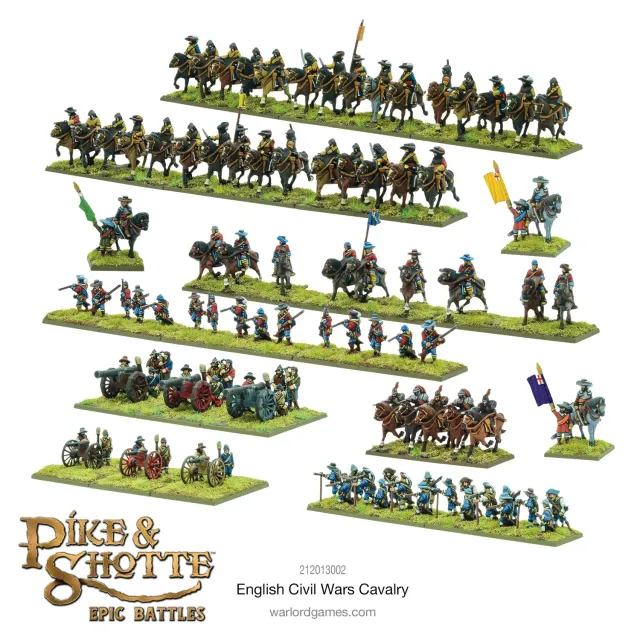 Pike & Shotte Epic Battles English Civil Wars Cavalry boîte plastique