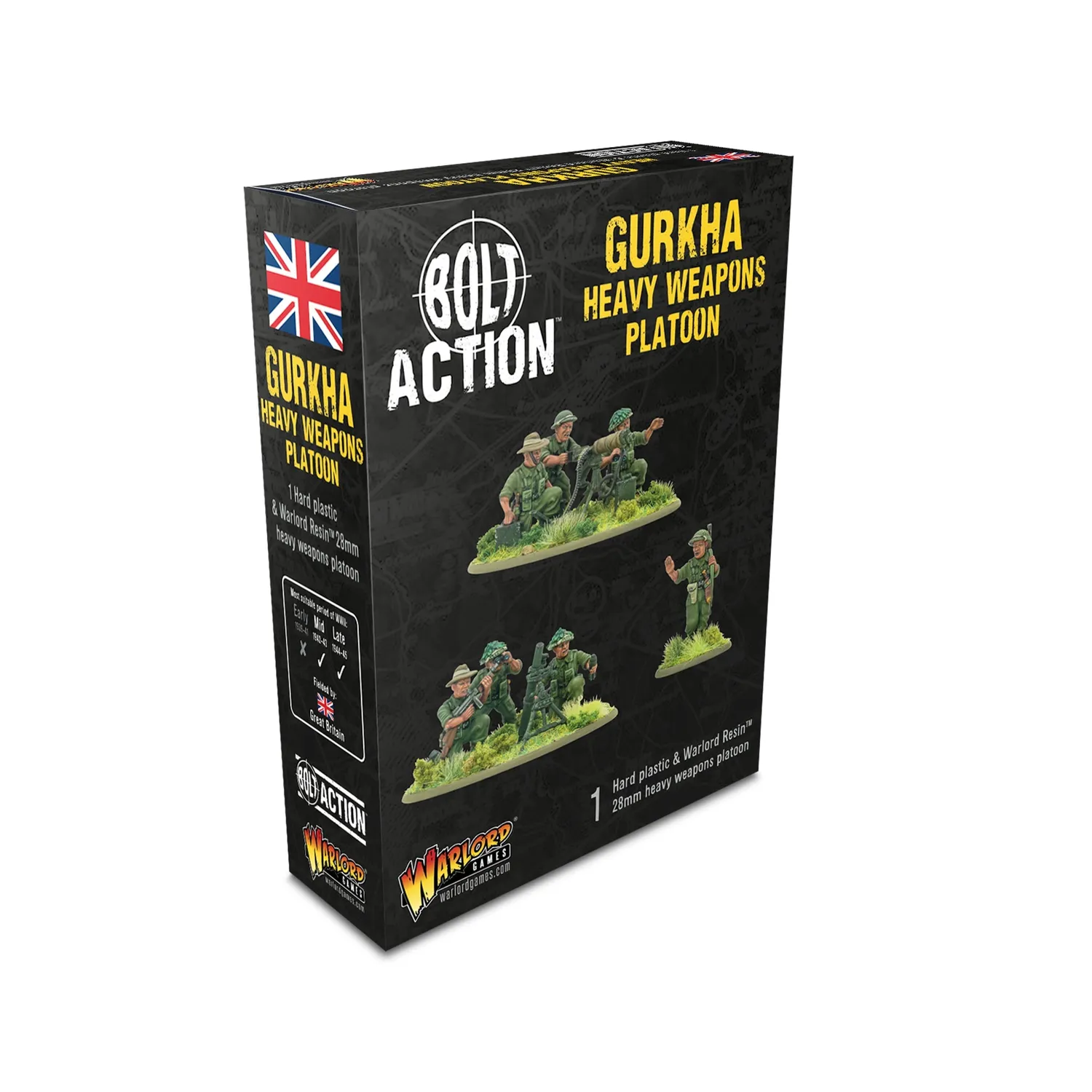 Bolt Action Gurkha Heavy Weapons Platoon figurines résine