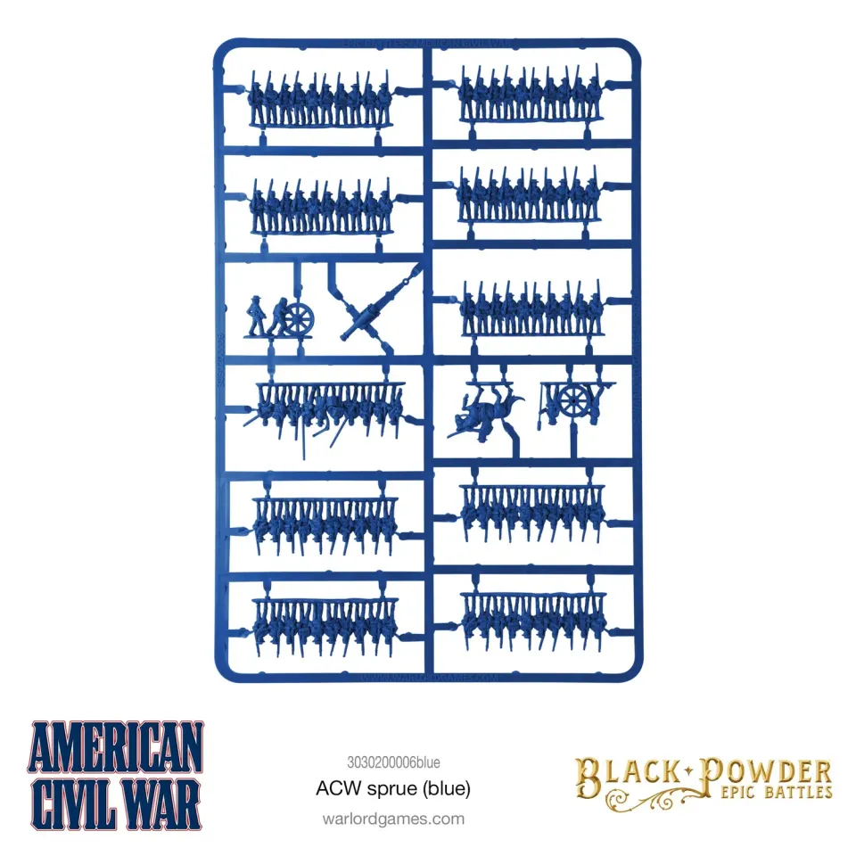 Bolt Action Epic Battles: ACW sprue blue grappe plastique 1 unité