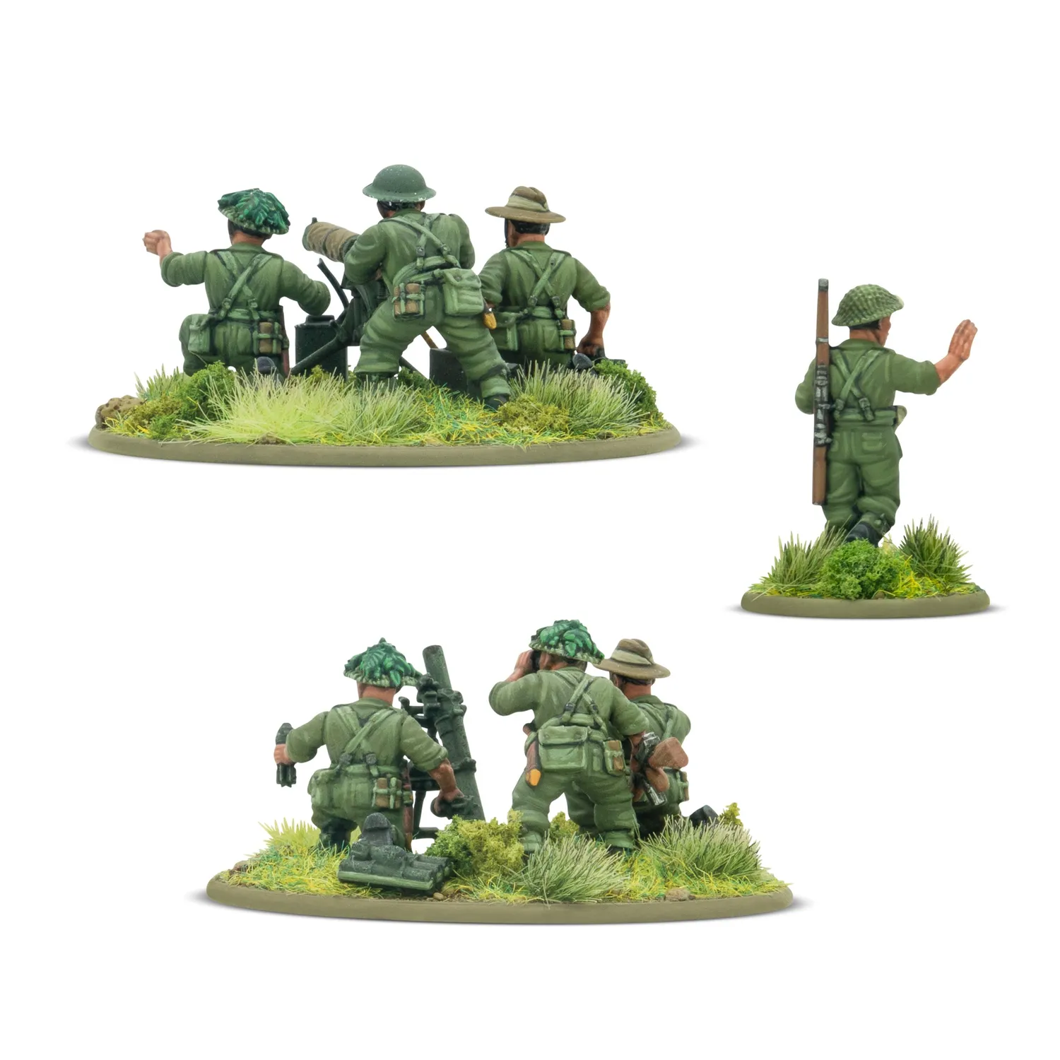 Bolt Action Gurkha Heavy Weapons Platoon figurines résine
