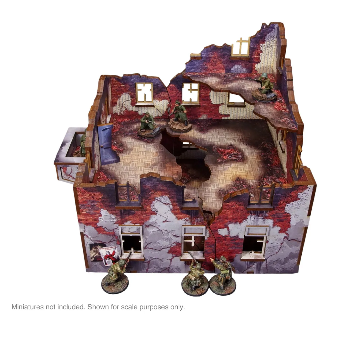 Bolt Action Ostfront immeuble Stalingrad décor prépeint