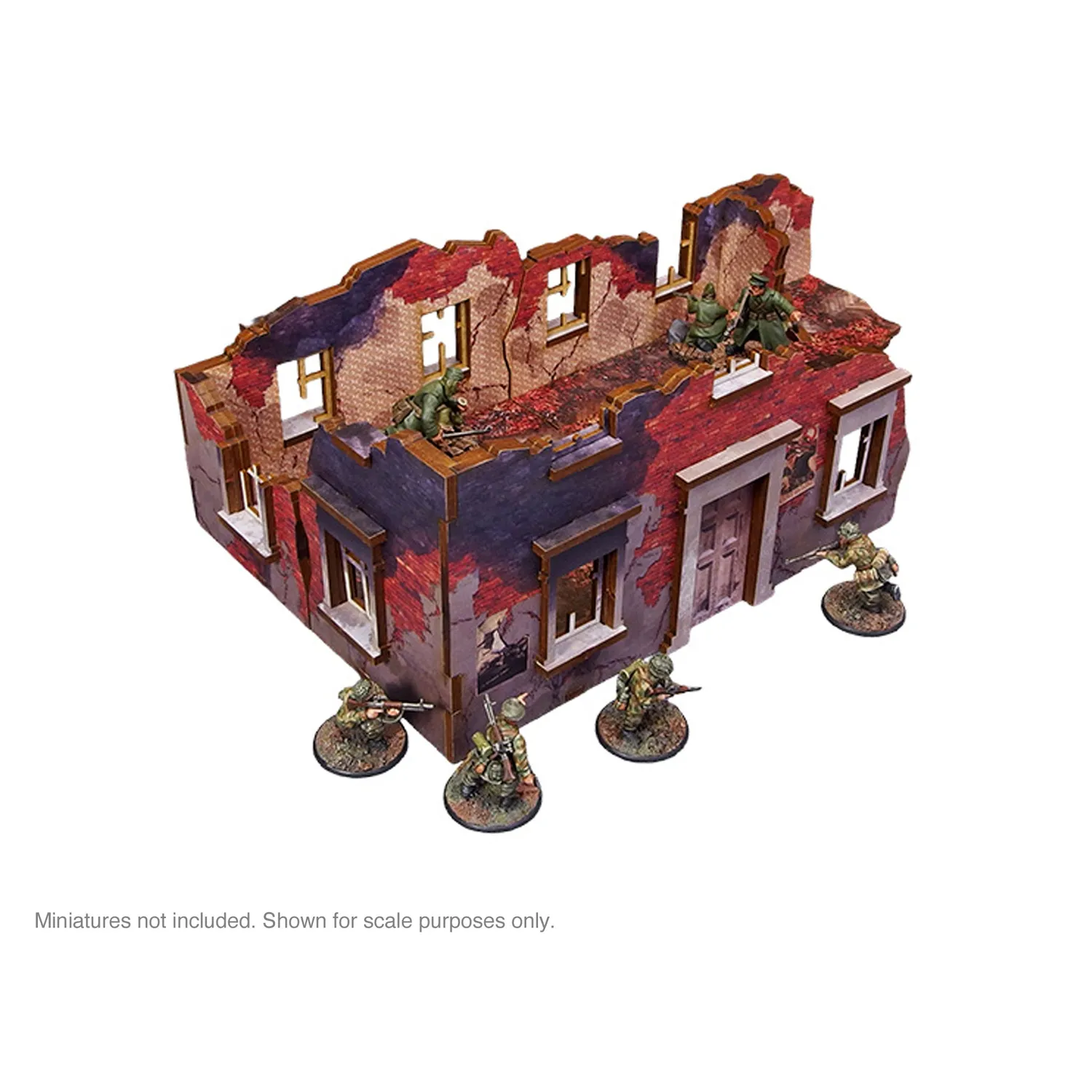 Bolt Action Ostfront Stalingrad bâtiment ruiné décor prépeint