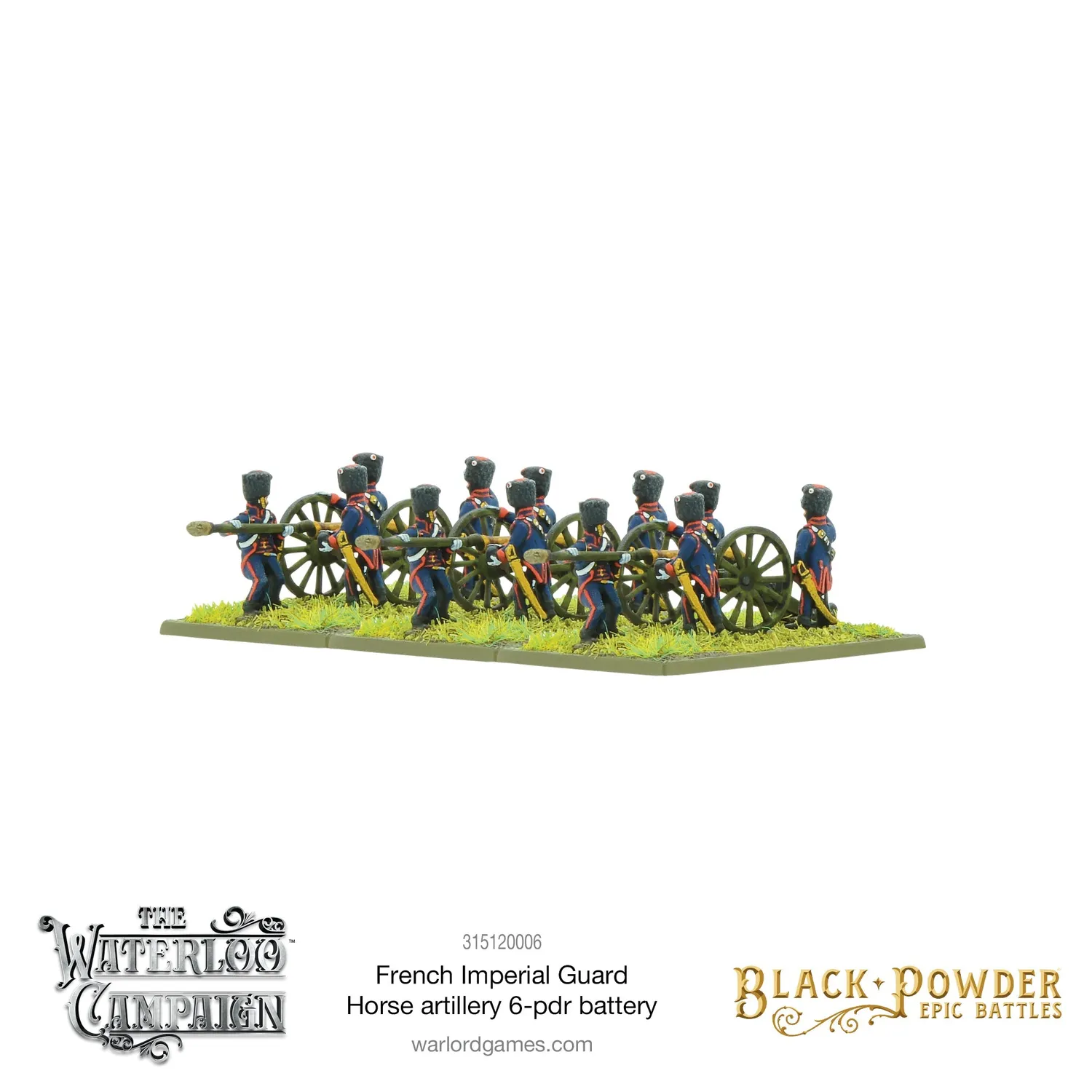 Bolt Action Black Powder Epic Battles: Waterloo - French Imperial Guard Horse artillery 6-pdr battery