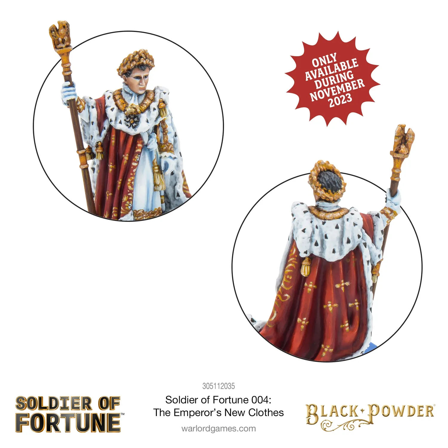 Bolt Action Soldier of Fortune 004 The Emperor’s New Clothes figurine métal