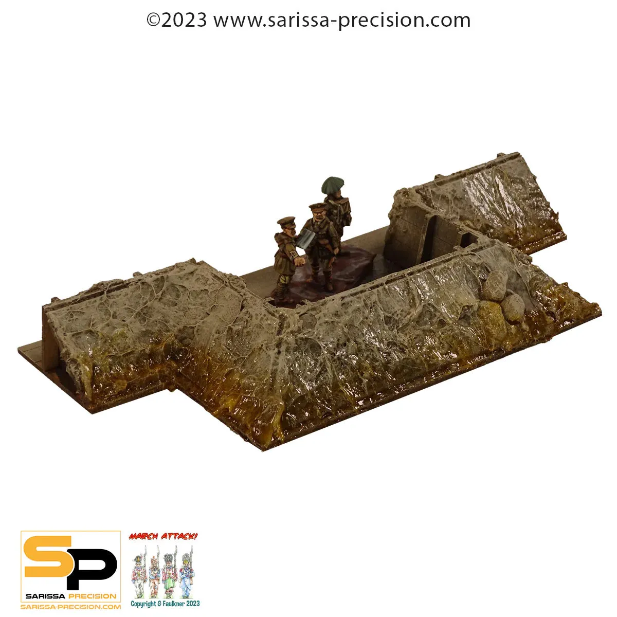 Bolt Action Trench System décor tranchées MDF 20-32mm