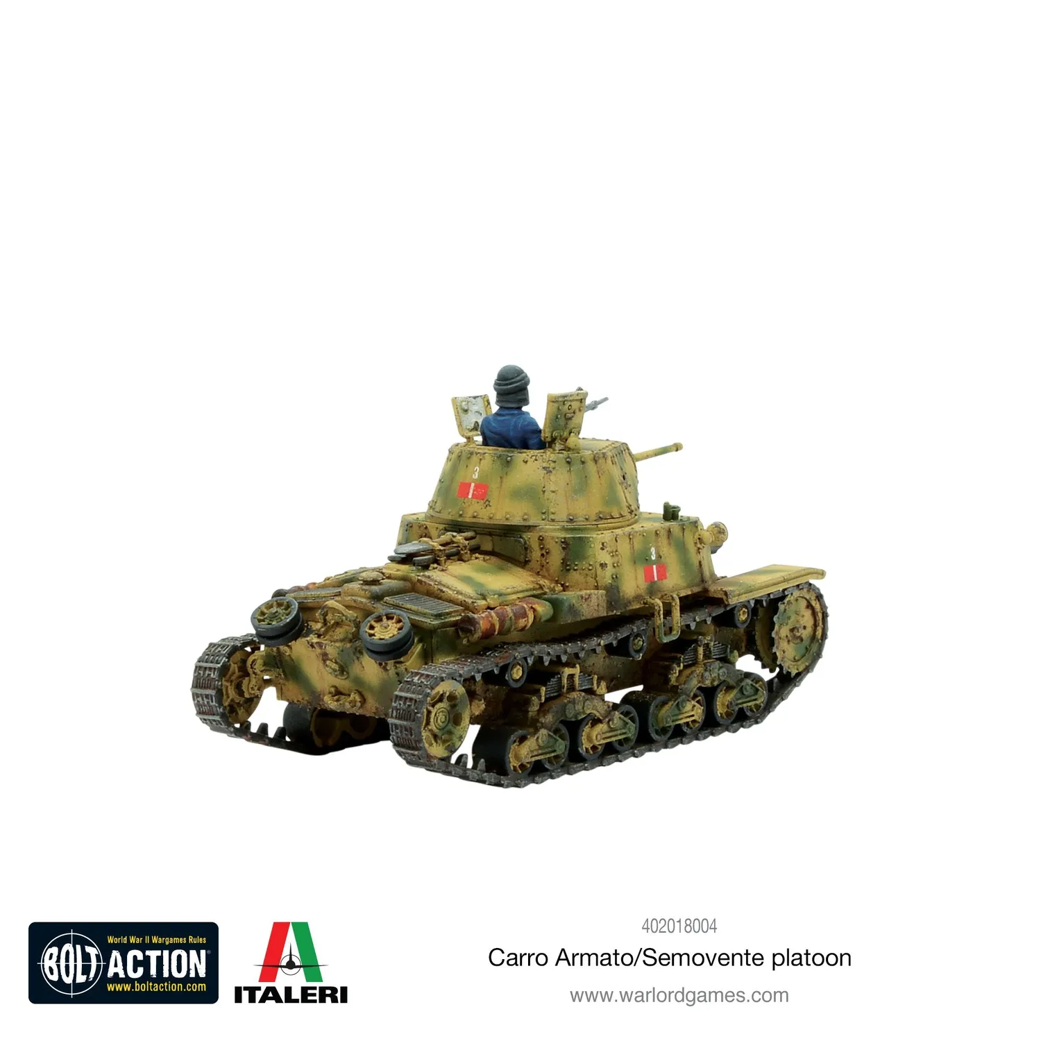 Bolt Action Carro Armato M13 Platoon kit de chars italien 3 pièces