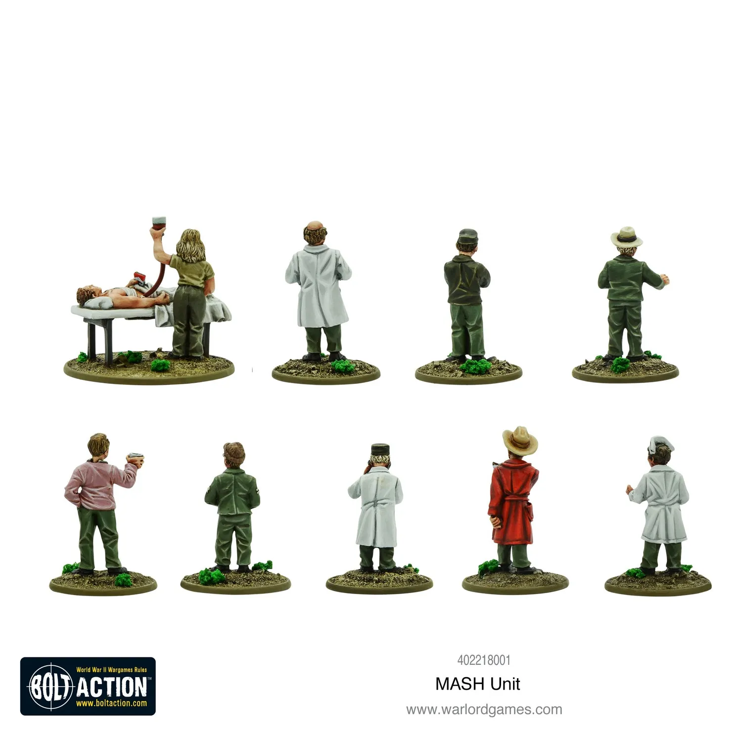 Bolt Action MASH Unit figurines métal