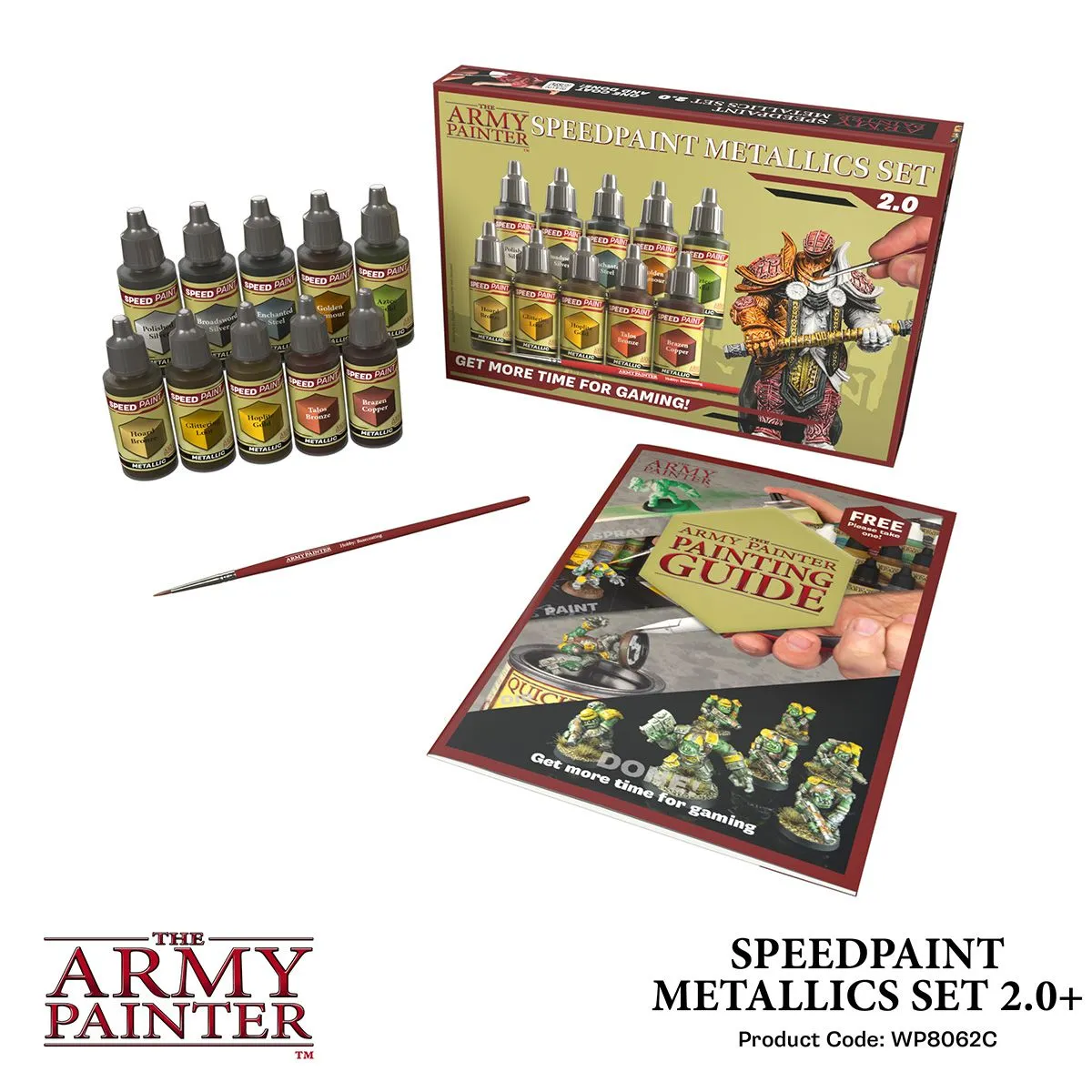 Army Painter Speedpaint 2.0 Metallics set 10 peintures + pinceau