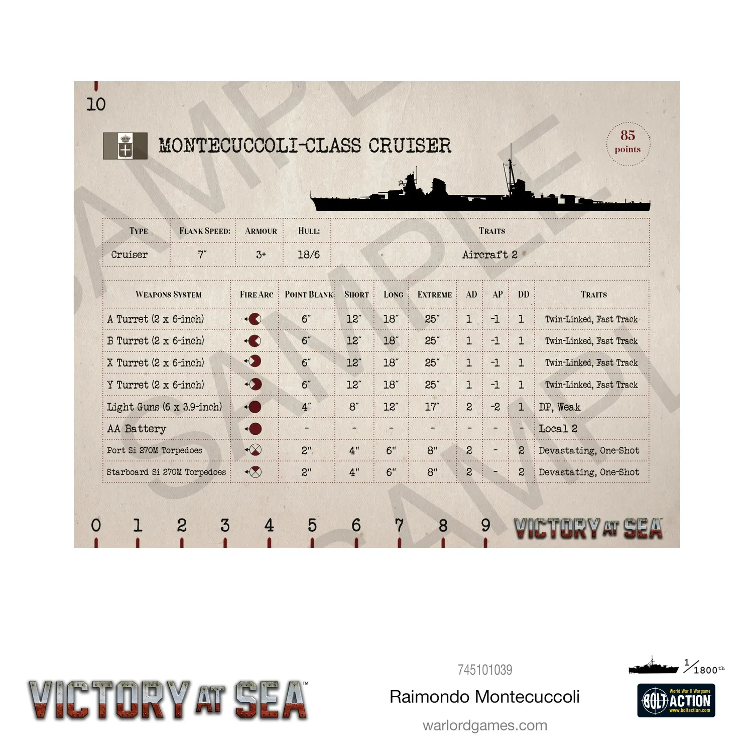Victory at Sea Raimondo Montecuccoli croiseur italien