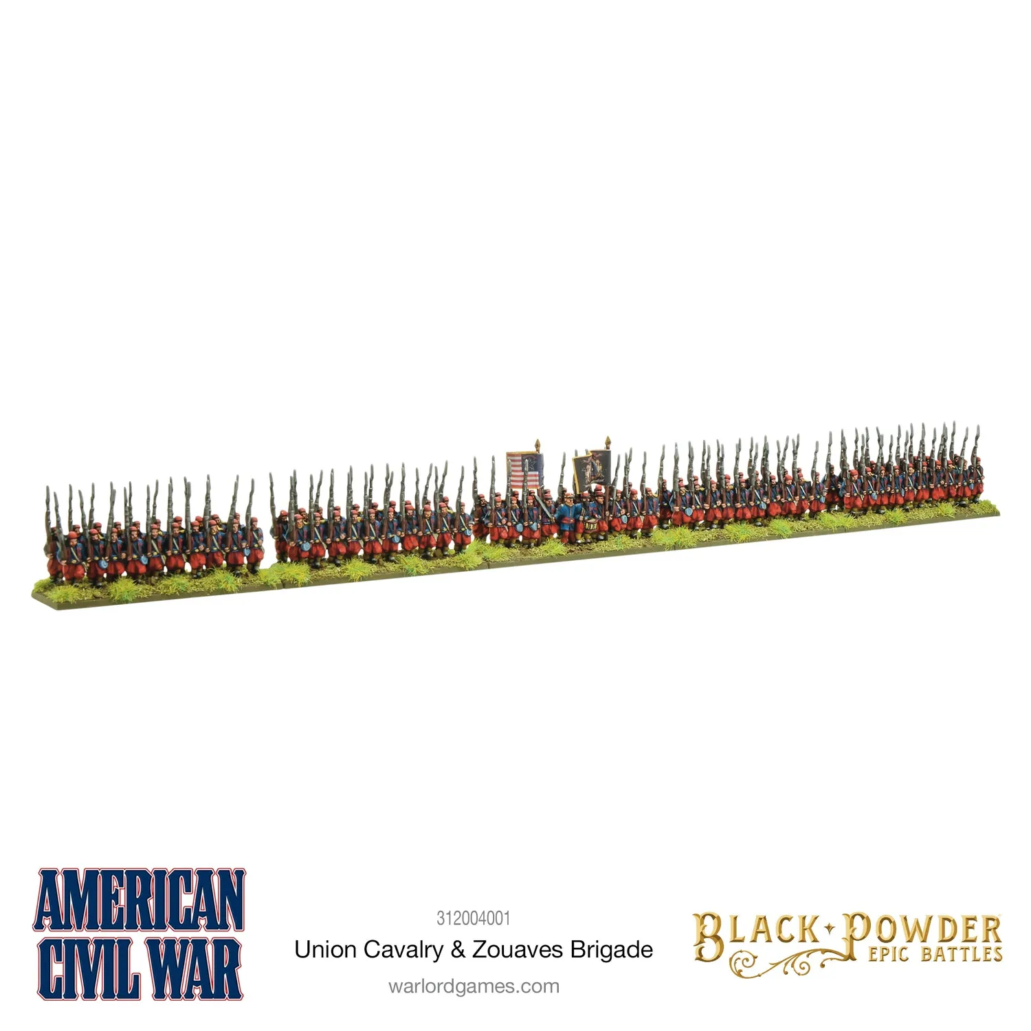Bolt Action Black Powder Epic Battles American Civil War Union Cavalry & Zouaves Brigade figurines