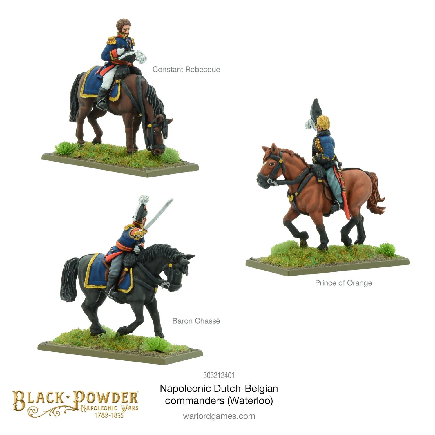Bolt Action Black Powder Commandants Hollandais-Belges figurine