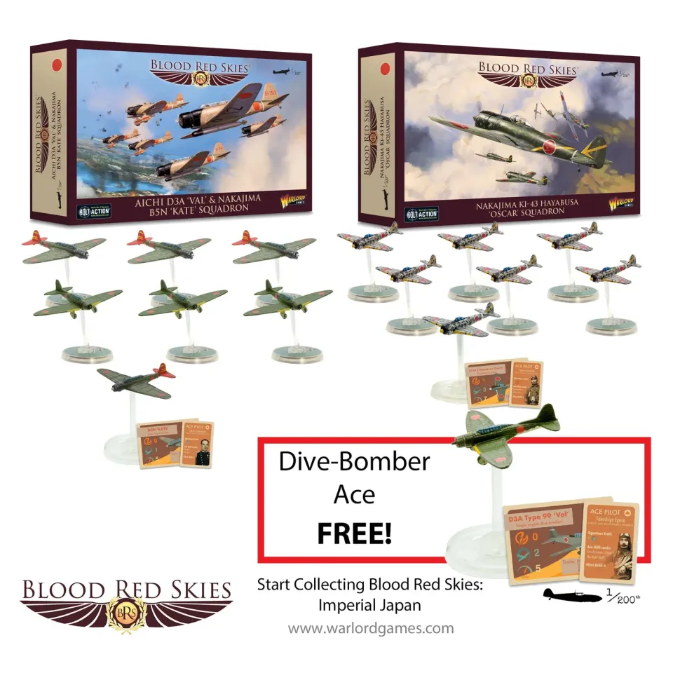 Bolt Action Blood Red Skies Start Collecting Imperial Japan escadrilles avions