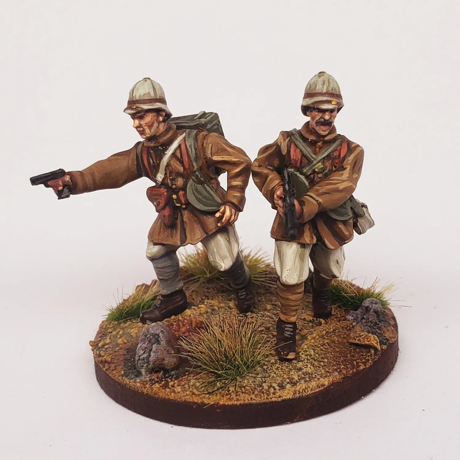 Des Tranchées aux Barricades Français Chauchat STL équipe 28mm