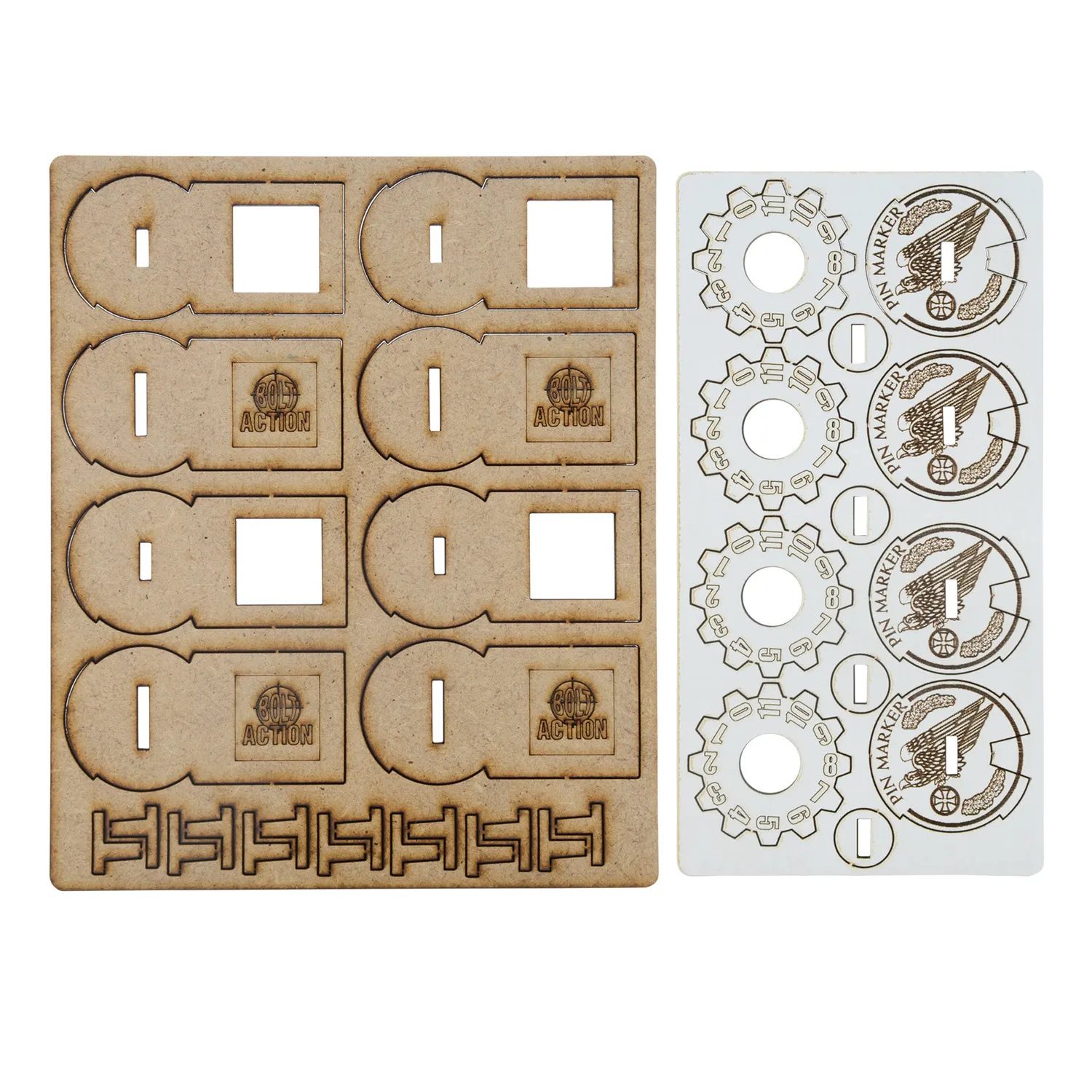 Warlord Games Bolt Action Pin Markers Fallschirmjäger MDF