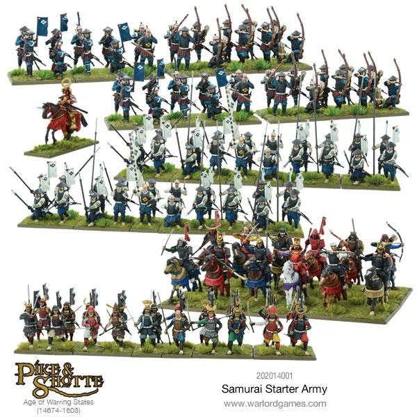 Bolt Action Samurai Starter Army coffret figurines féodal
