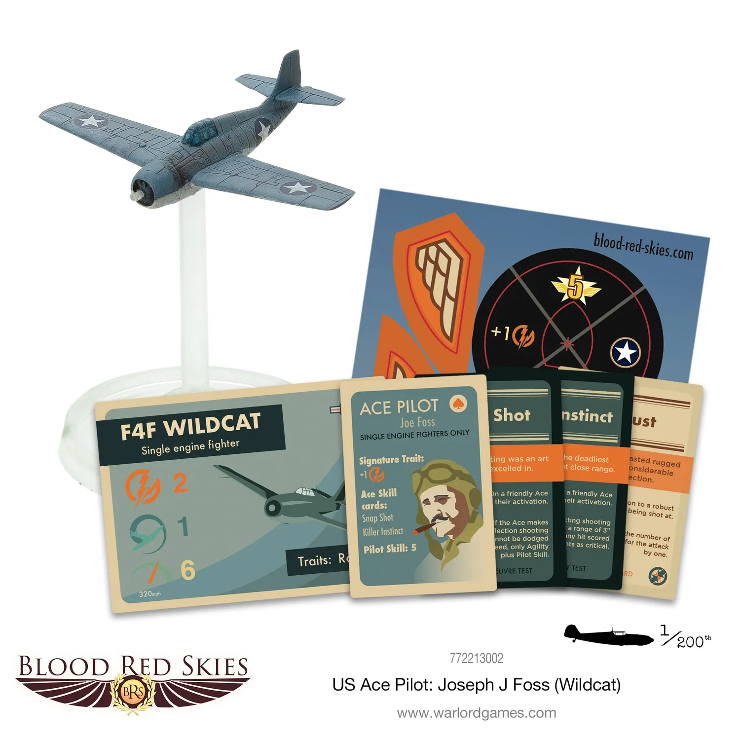 Blood Red Skies US Ace Joseph J. Foss avion F4F Wildcat