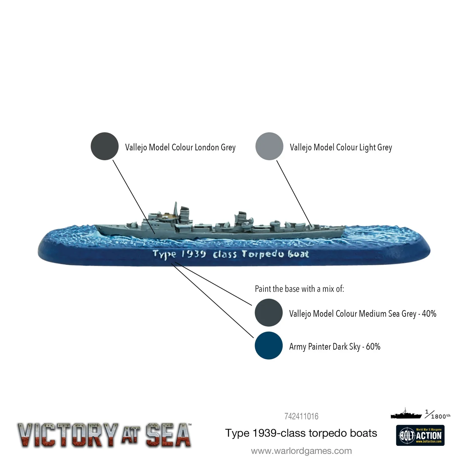 Victory at Sea Torpilleurs Type 1939 Elbing x3