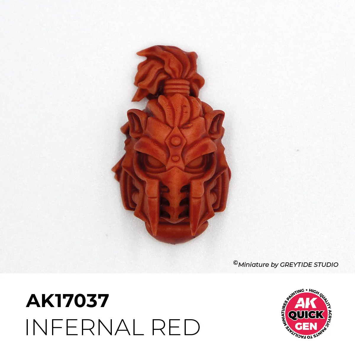 AK Interactive QuickGen Infernal Red peinture acrylique 18 ml contraste