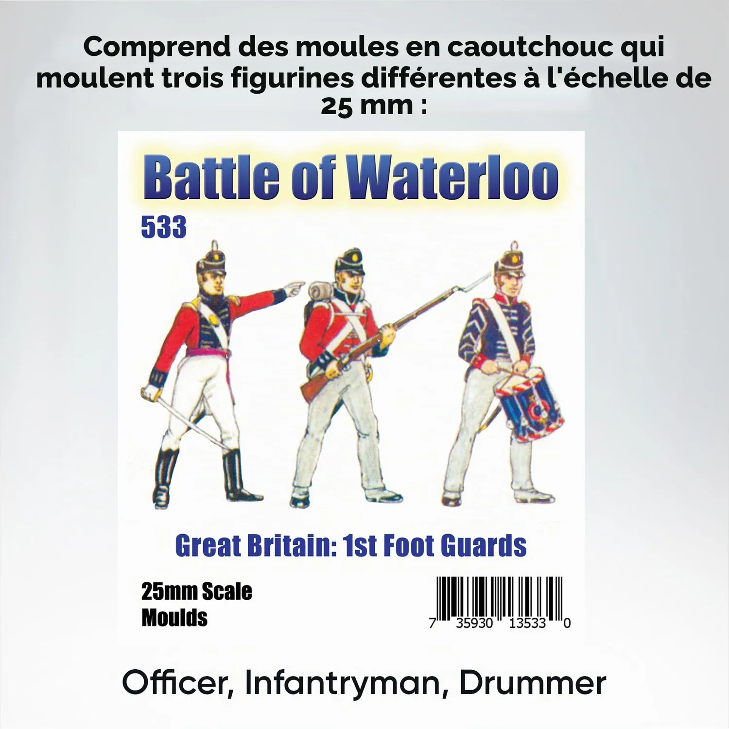 Prince August Hobby Casting Kit de démarrage British Foot Guards figurines 25 mm