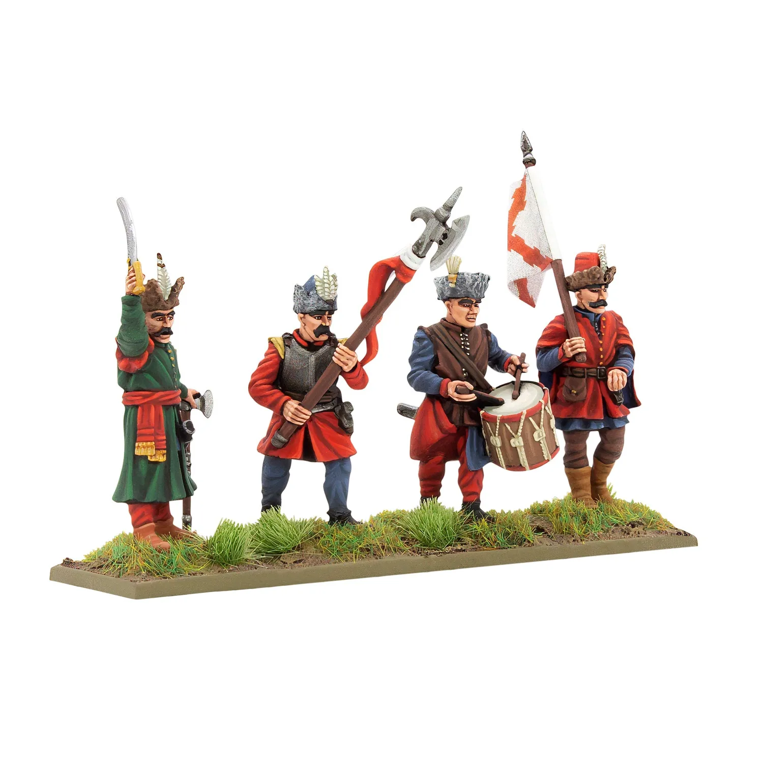 Pike & Shotte infanterie polonaise commandement figurines métal