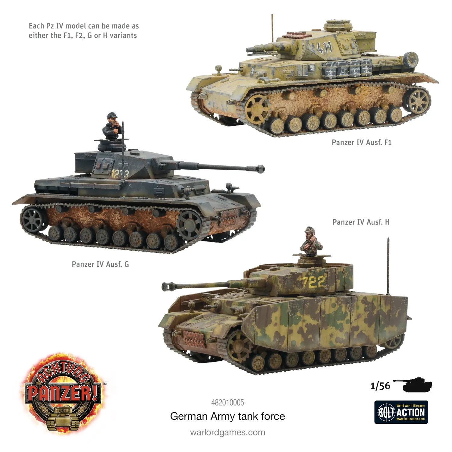 Achtung Panzer! German Army Tank Force maquette chars 5 kits