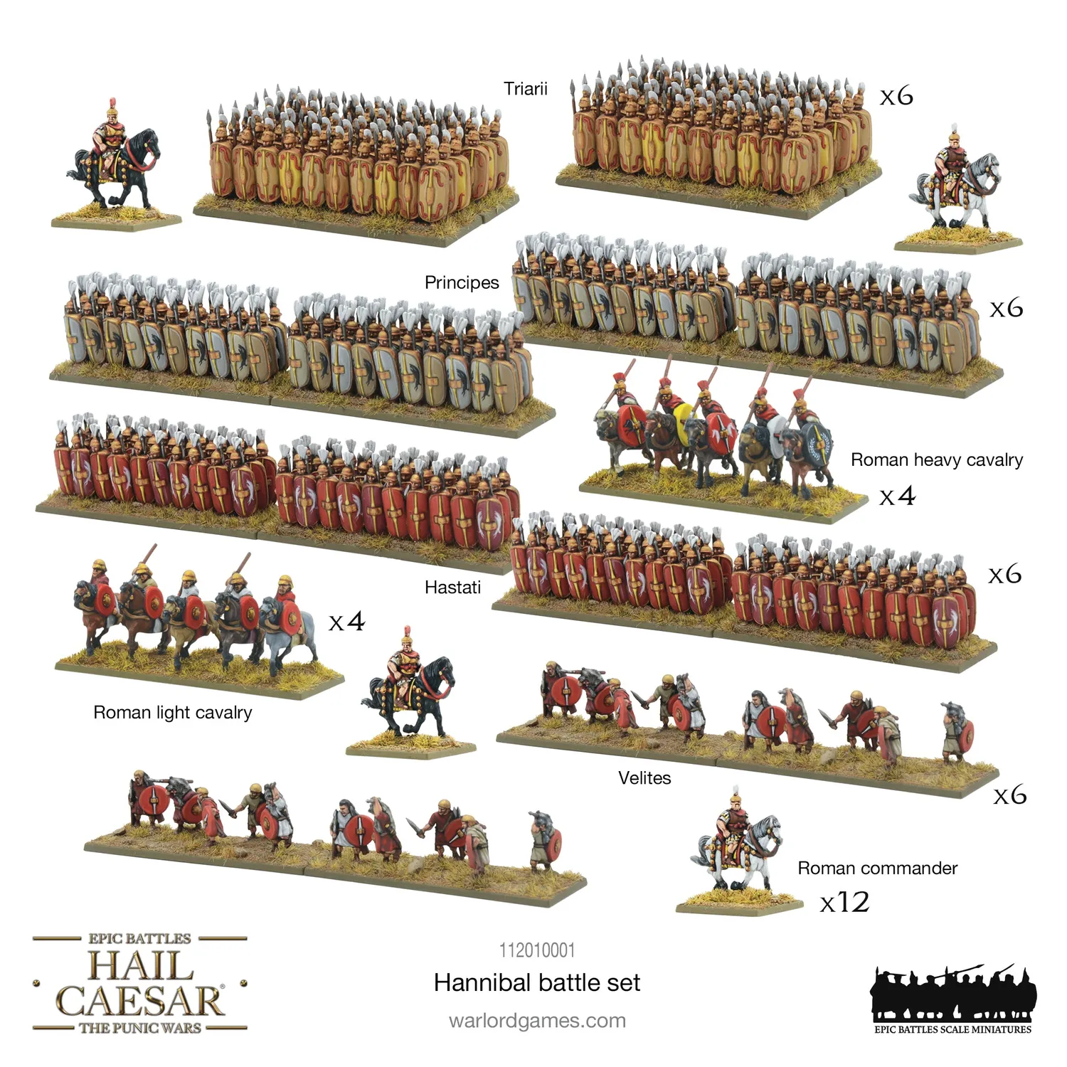 Hail Caesar Epic Battles Hannibal battle-set boîte de bataille armées romaines et carthaginoises