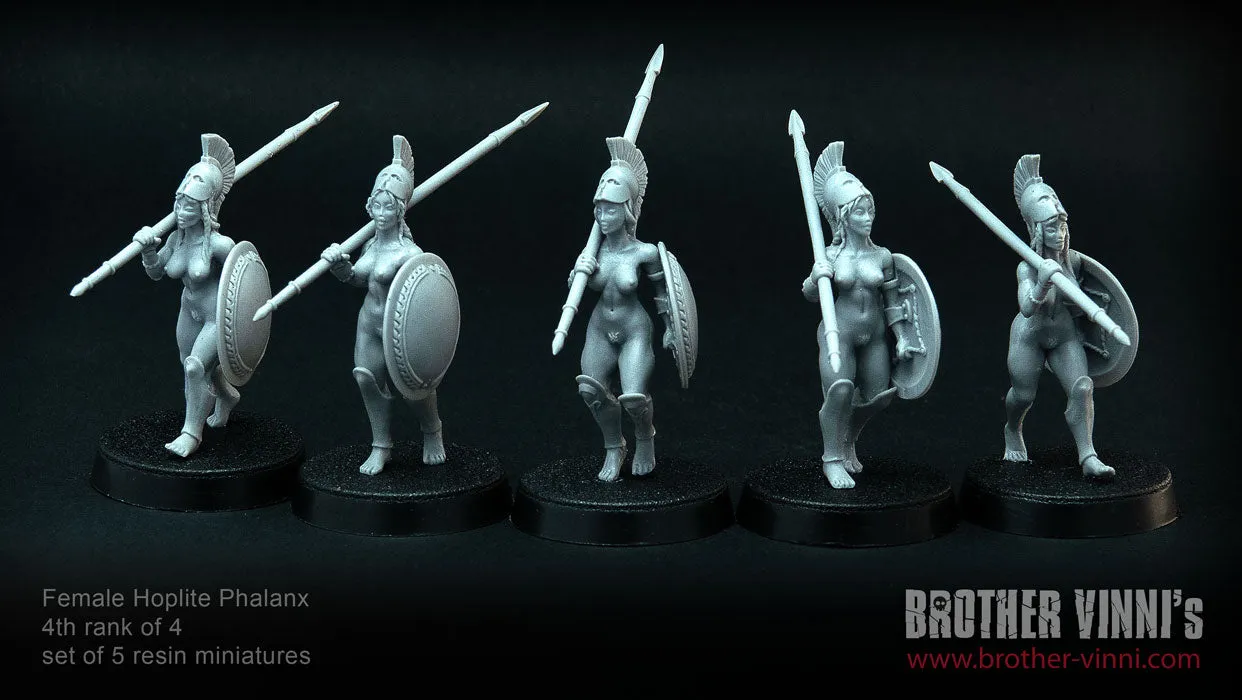 Brother Vinni Female Hoplites 4/4 lot 5 figurines résine 28mm