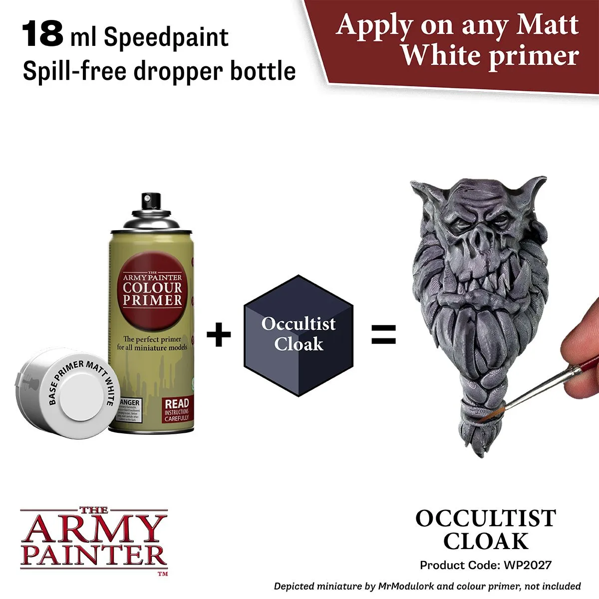 The Army Painter Speedpaint Occultist Cloak peinture 18 ml gris