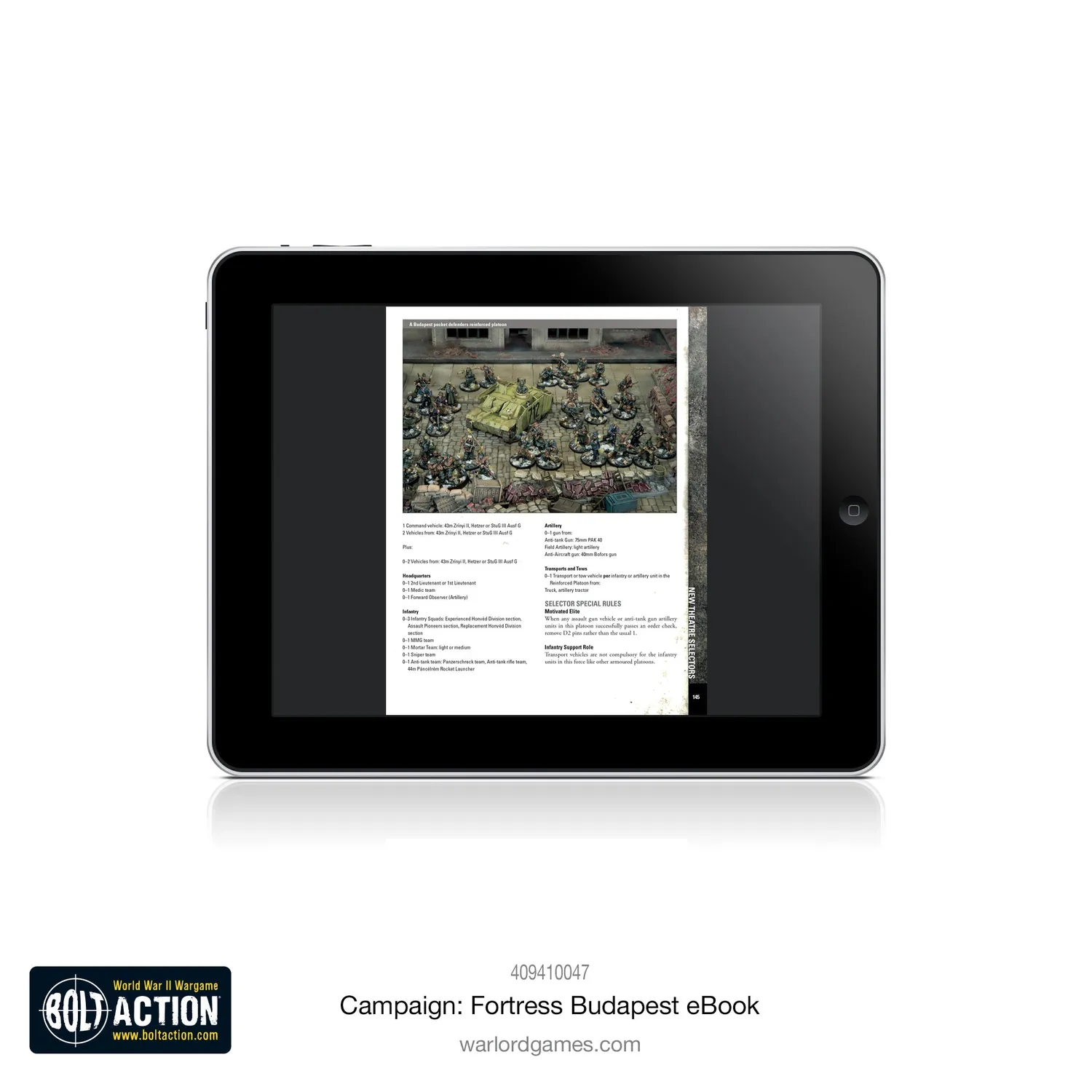 Bolt Action Fortress Budapest eBook campagne numérique