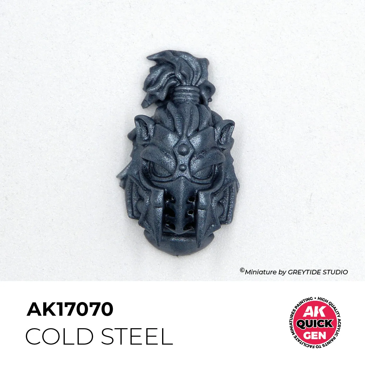 AK Interactive QuickGen Cold Steel peinture acrylique 18ml métallique