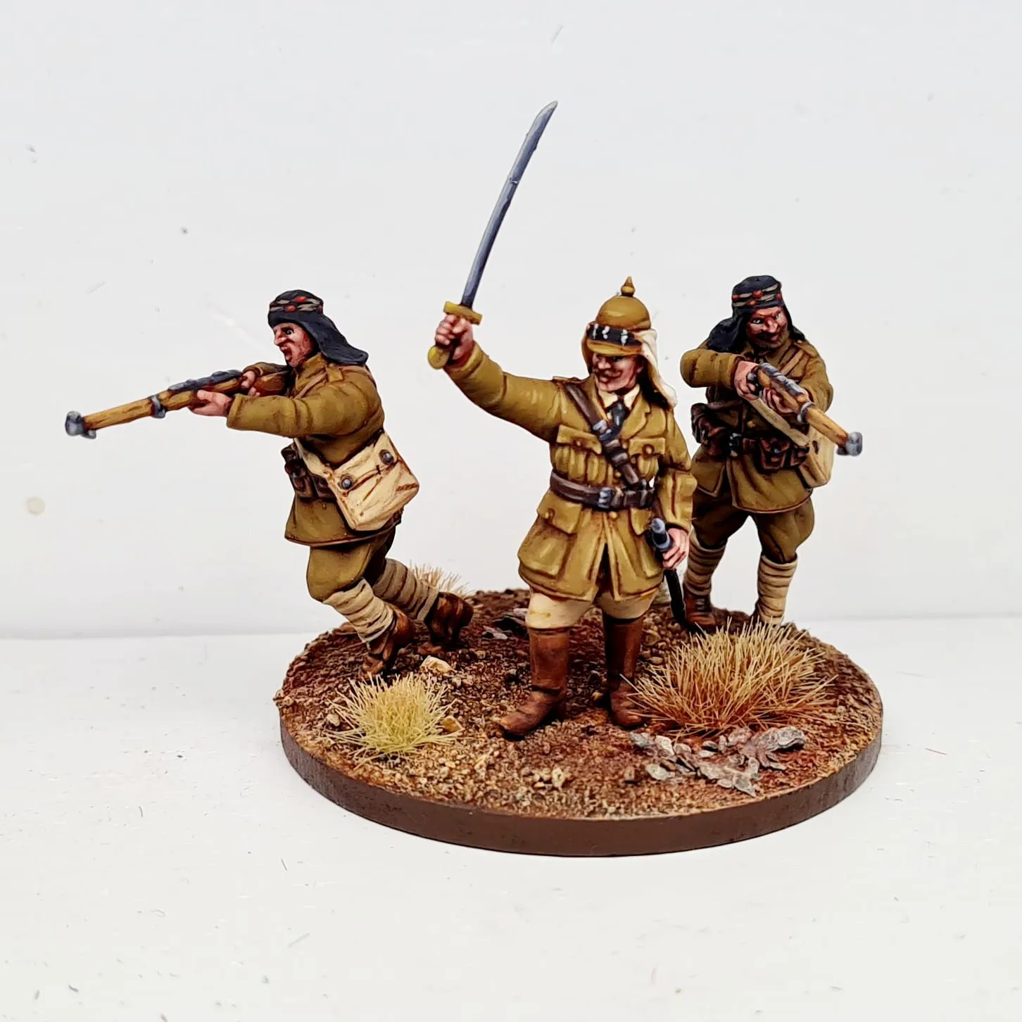Des Tranchées aux Barricades 16 fantassins chérifiens résine 28mm