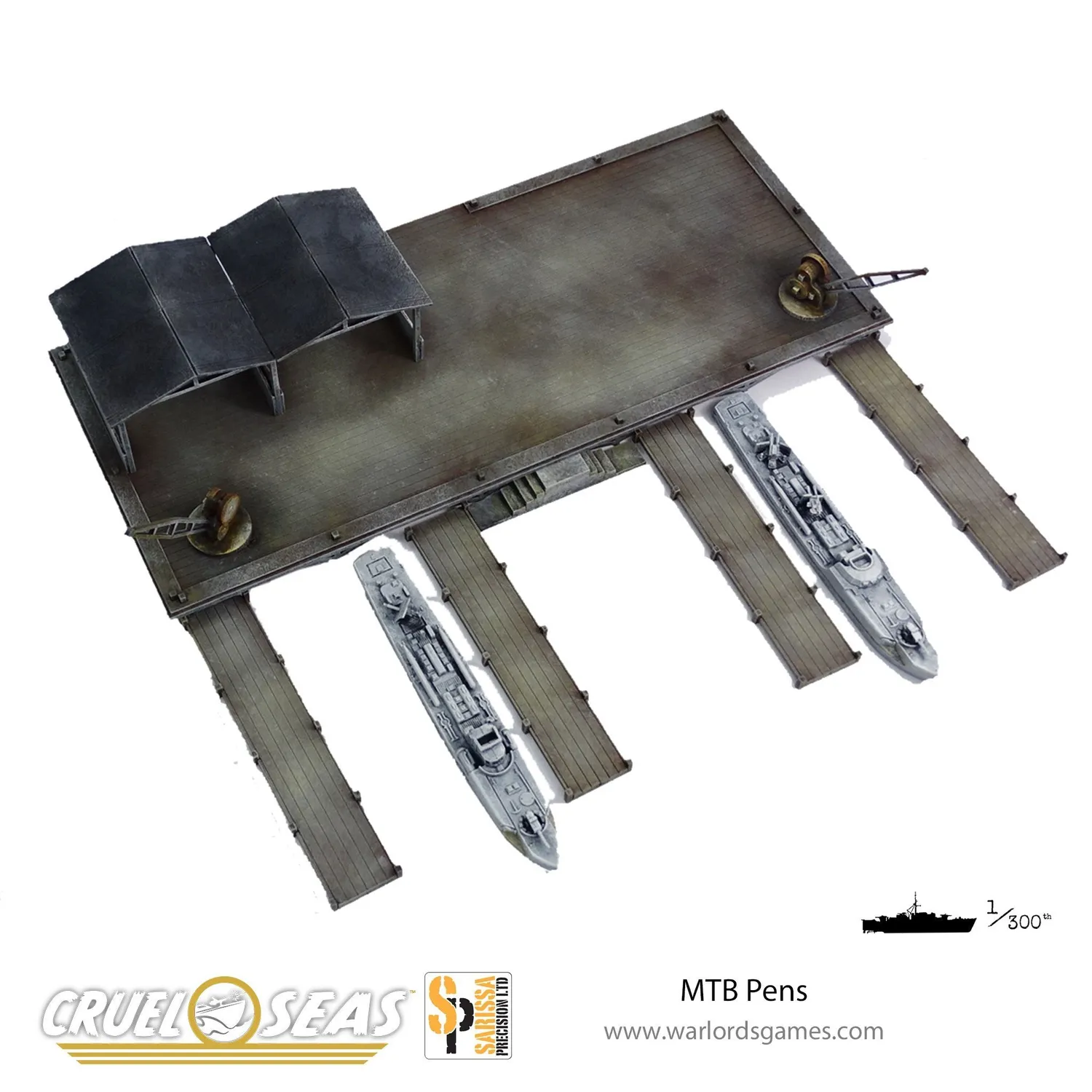 Bolt Action Cruel Seas MTB Pens décor port MDF