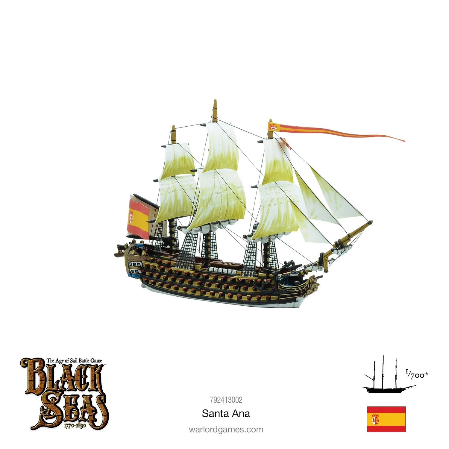 Bolt Action Black Seas Santa Ana vaisseau 112 canons