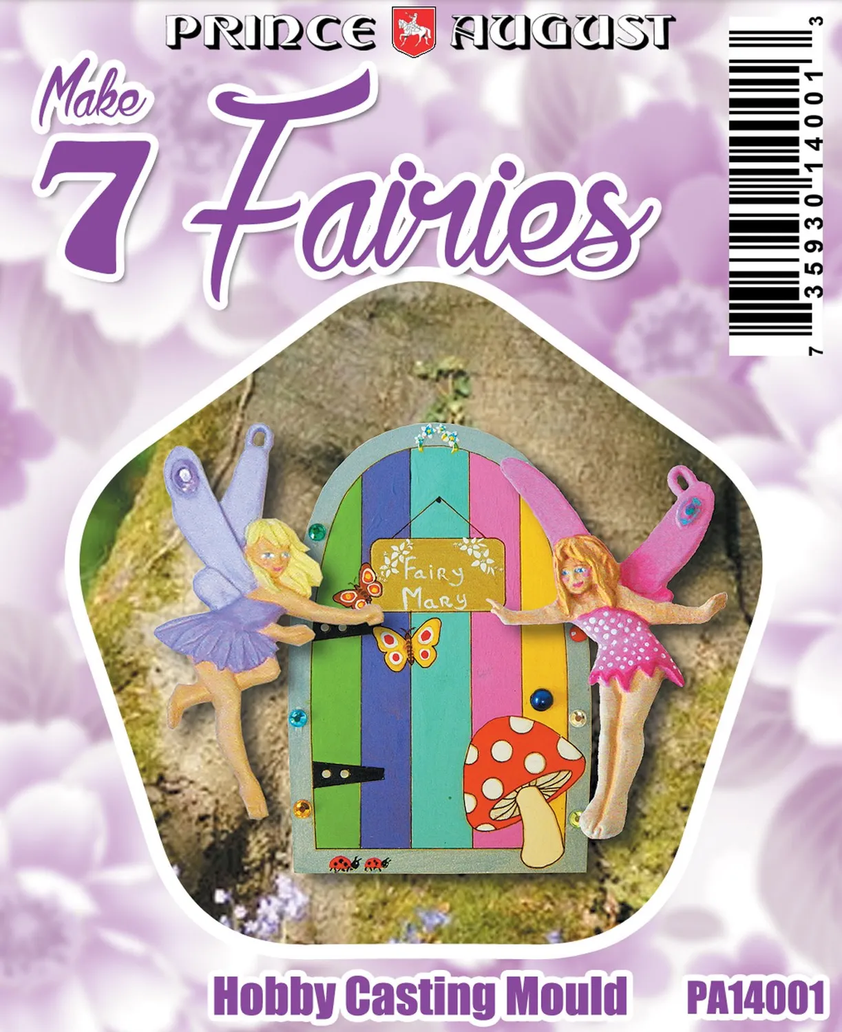Prince August Famille Craft Kit PA14001 fées et porte de fée kit moulage