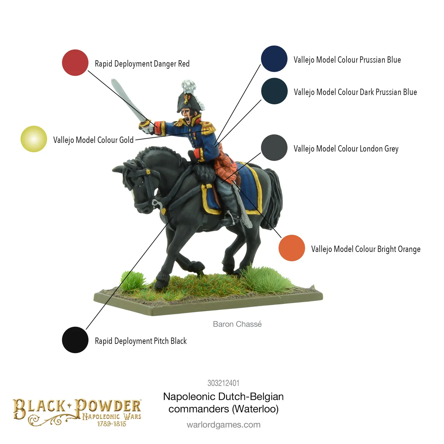 Bolt Action Black Powder Commandants Hollandais-Belges figurine