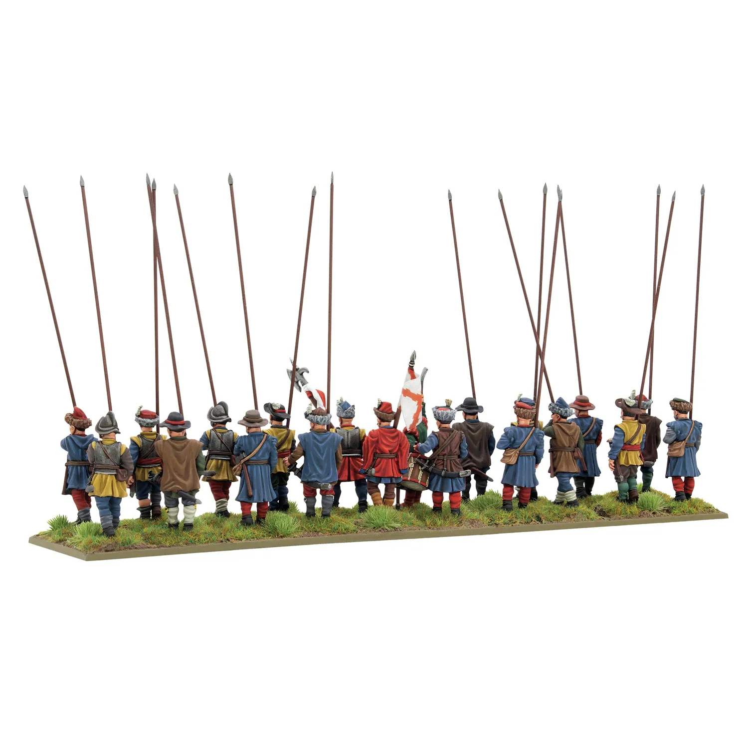 Bolt Action Pike & Shotte Polish-Lithuanian mercenary pikemen regiment figurines